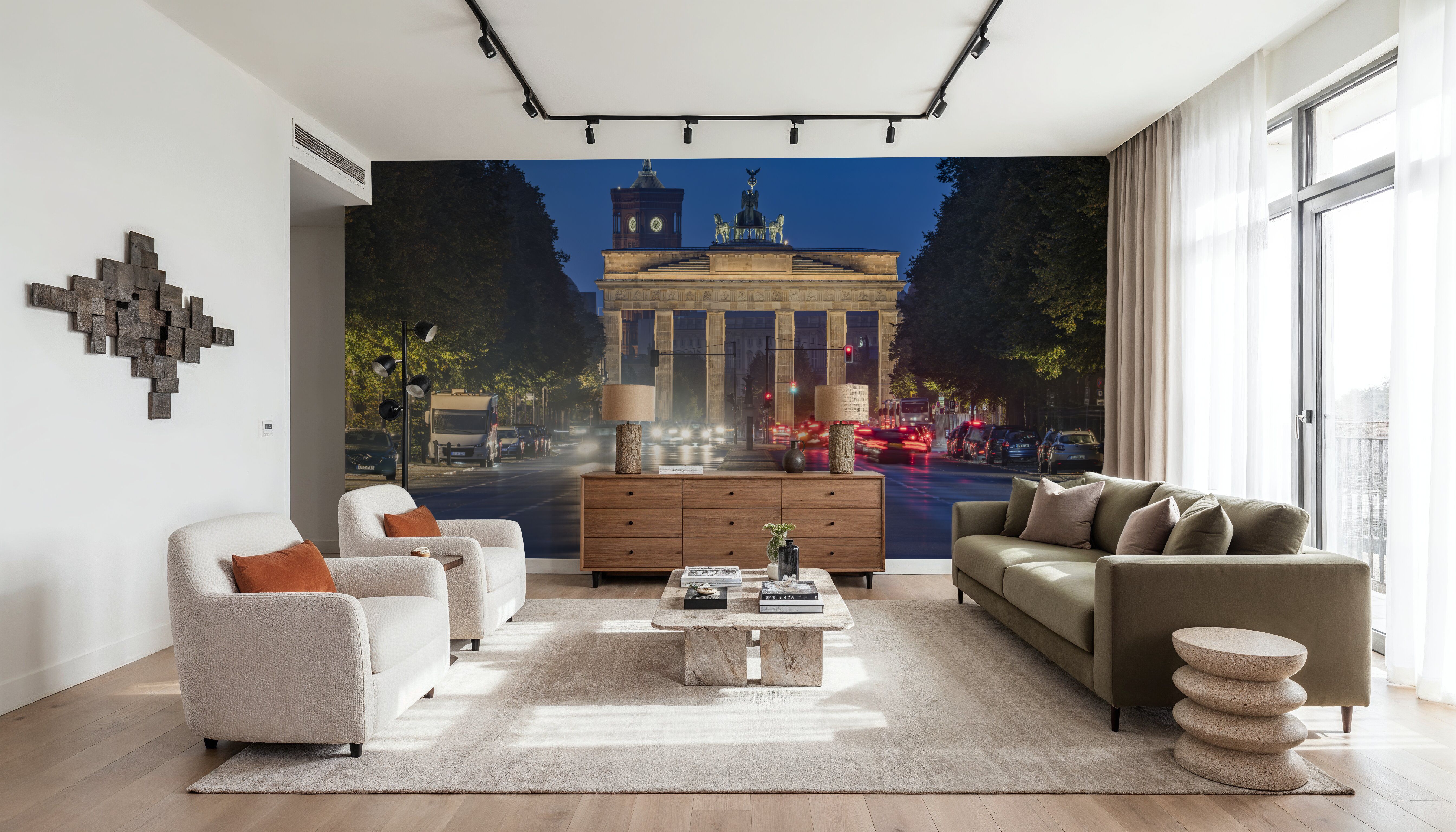 Brandenburger Tor und Rotes Rathaus, Wallpaper