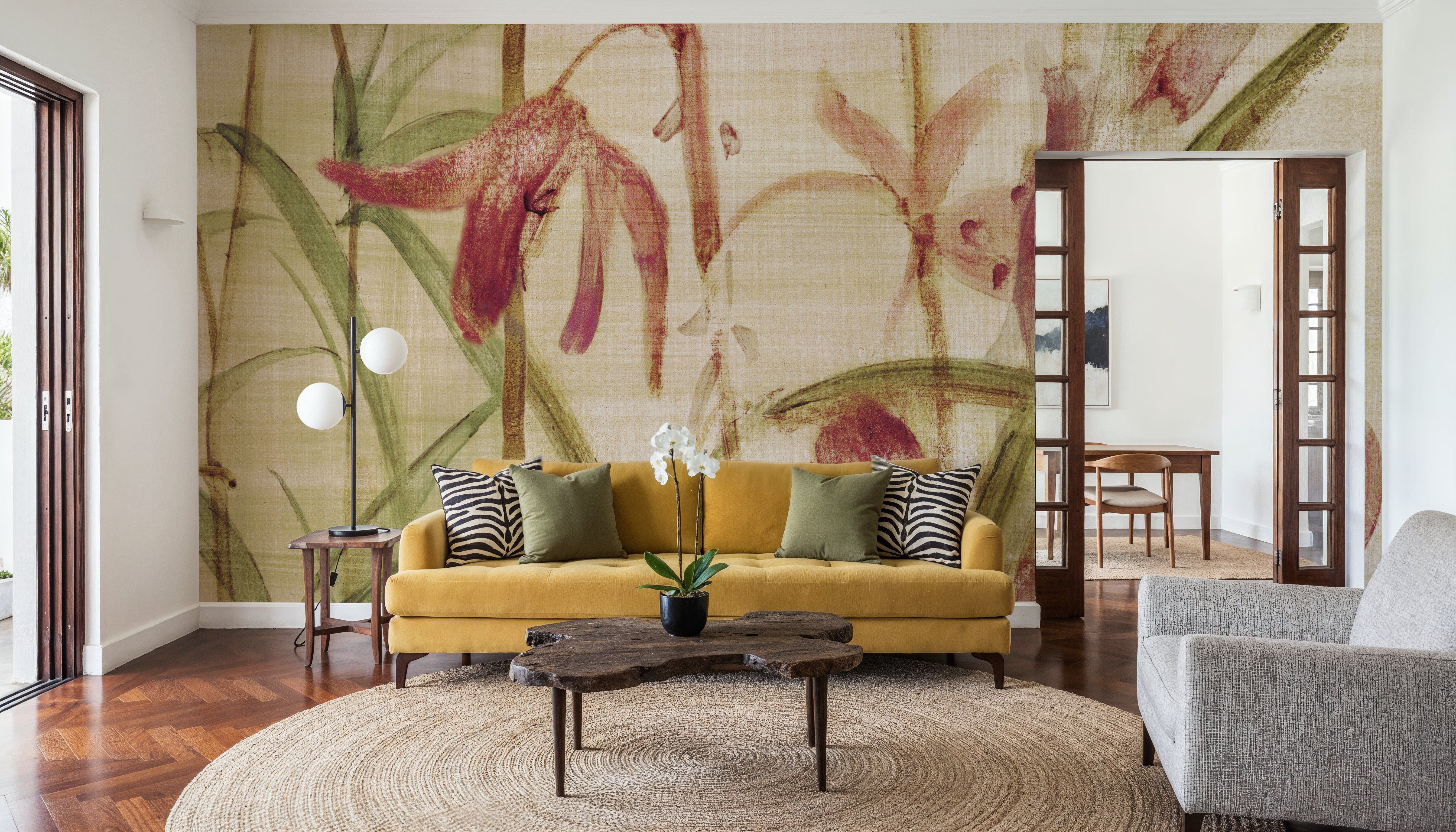 Orchids Cropped I, Tapeten