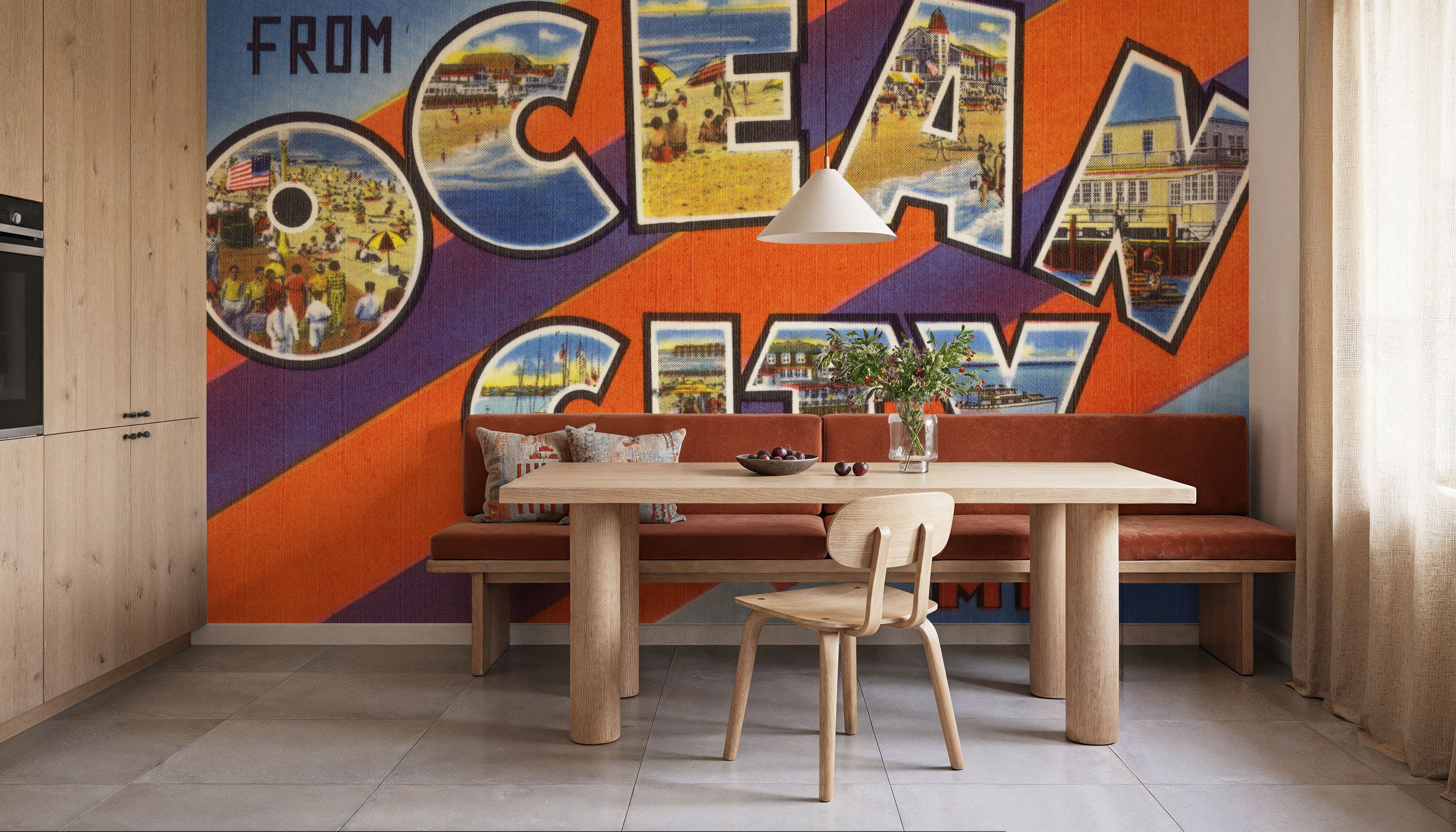 Greetings from Ocean City MD. - Screenprint Postcard