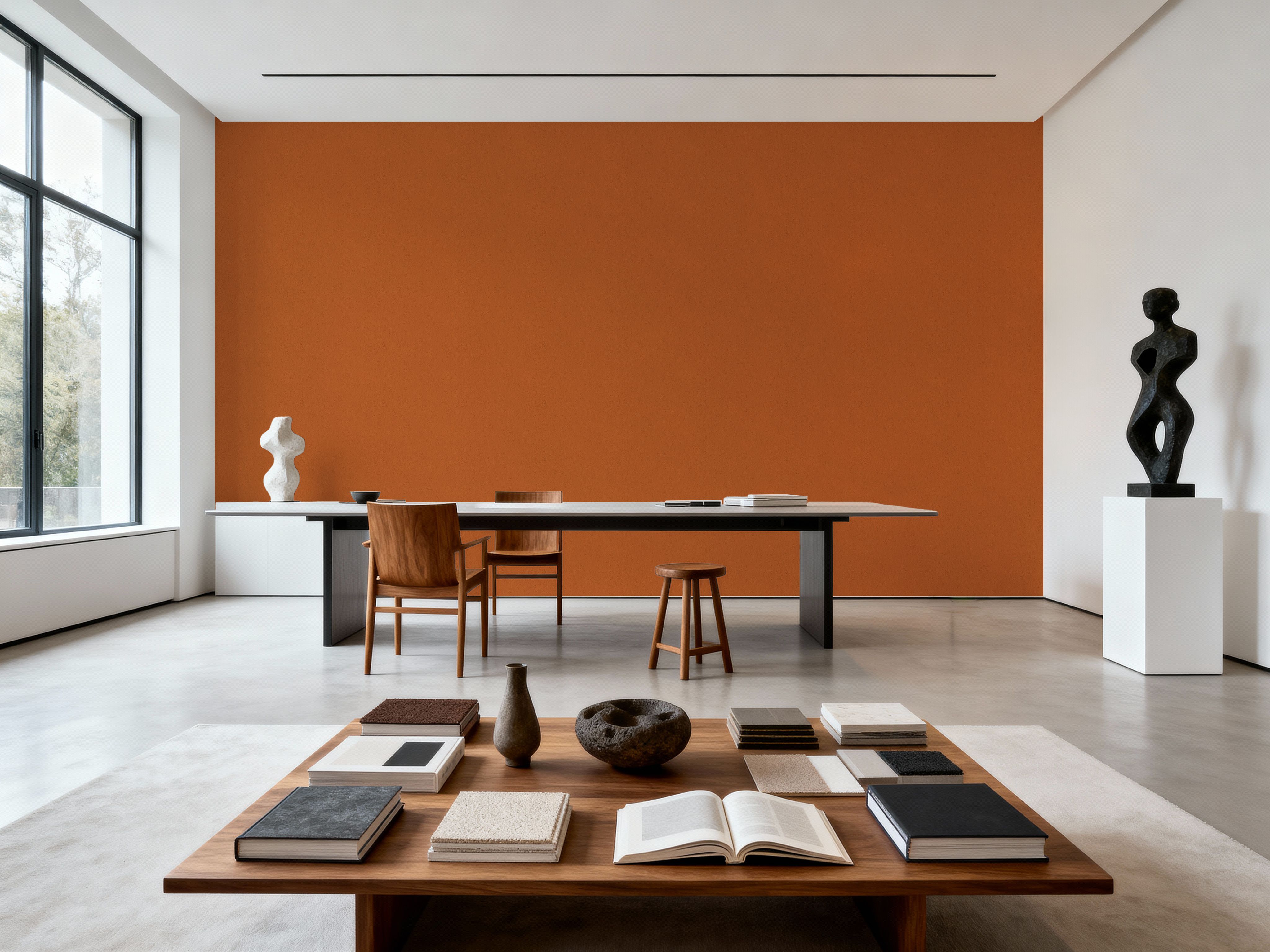 Faux Sand Stucco Finish, Pumpkin
