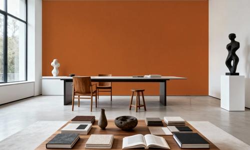 Faux Sand Stucco Finish, Pumpkin