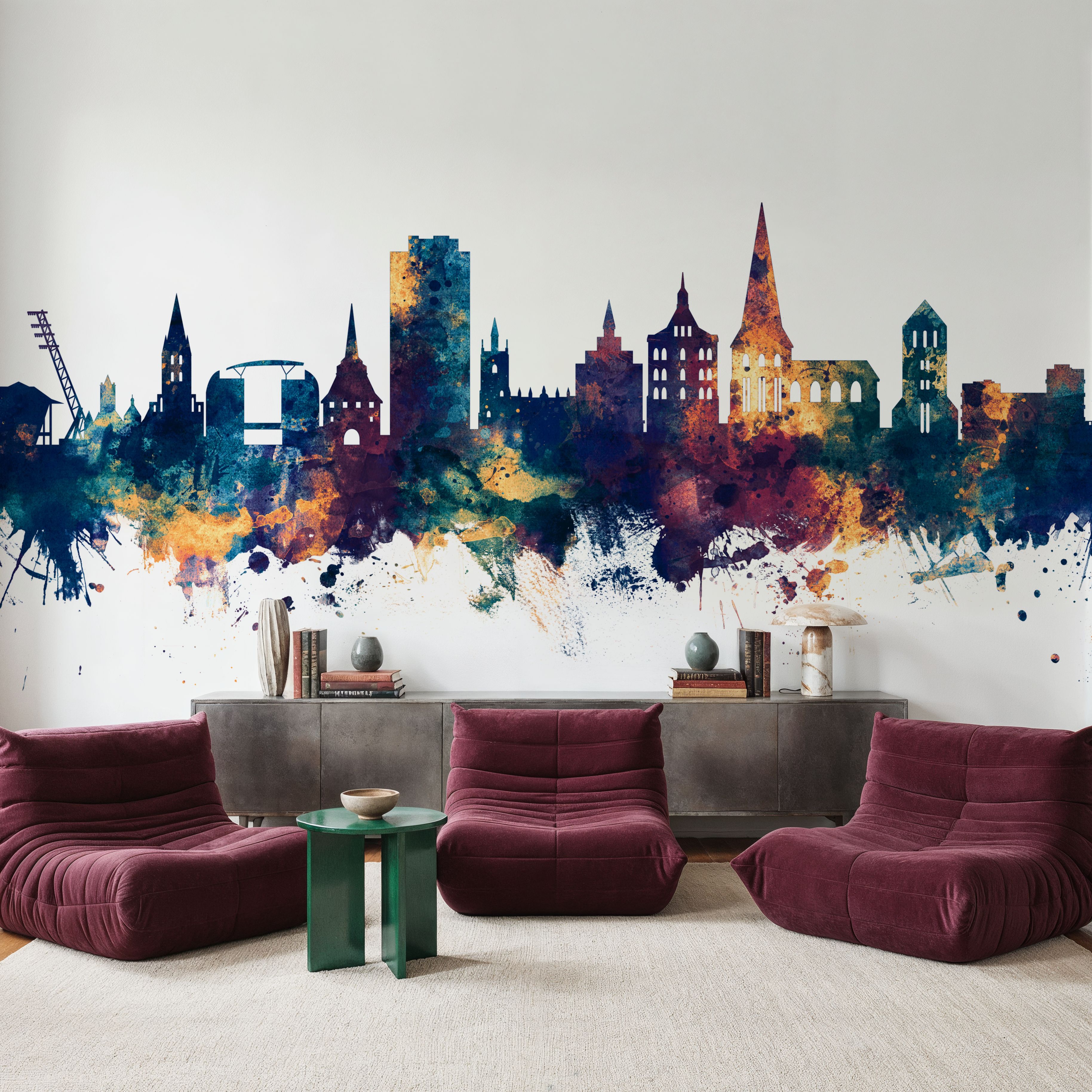 Rostock Germnay Skyline Blue & Bronze