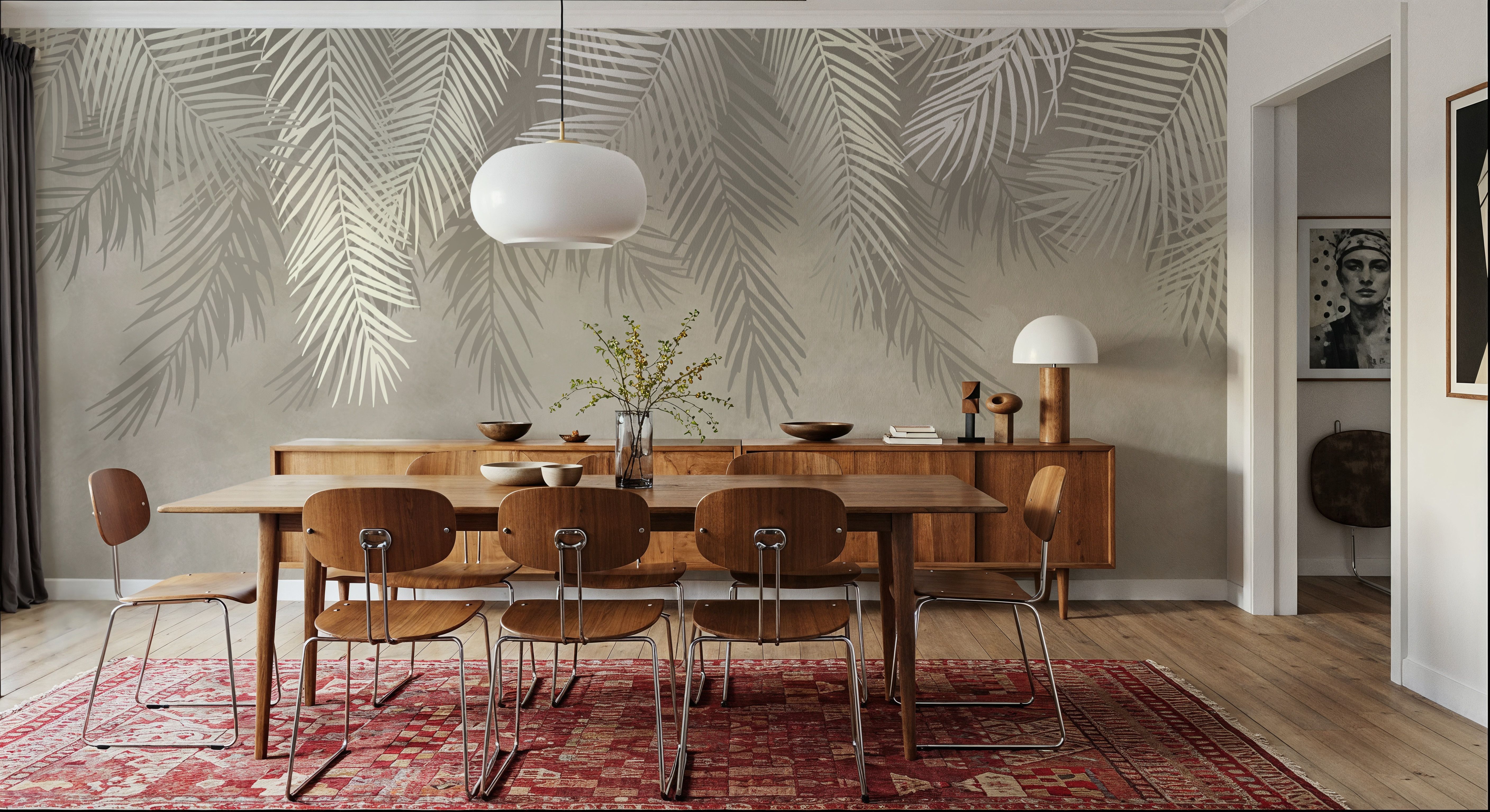 Palms Above, Sage Green