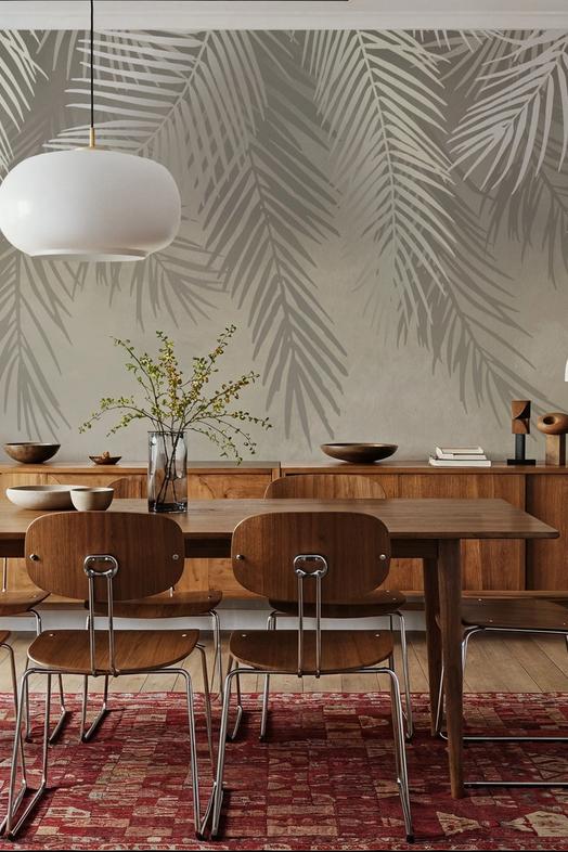 Palms Above, Sage Green