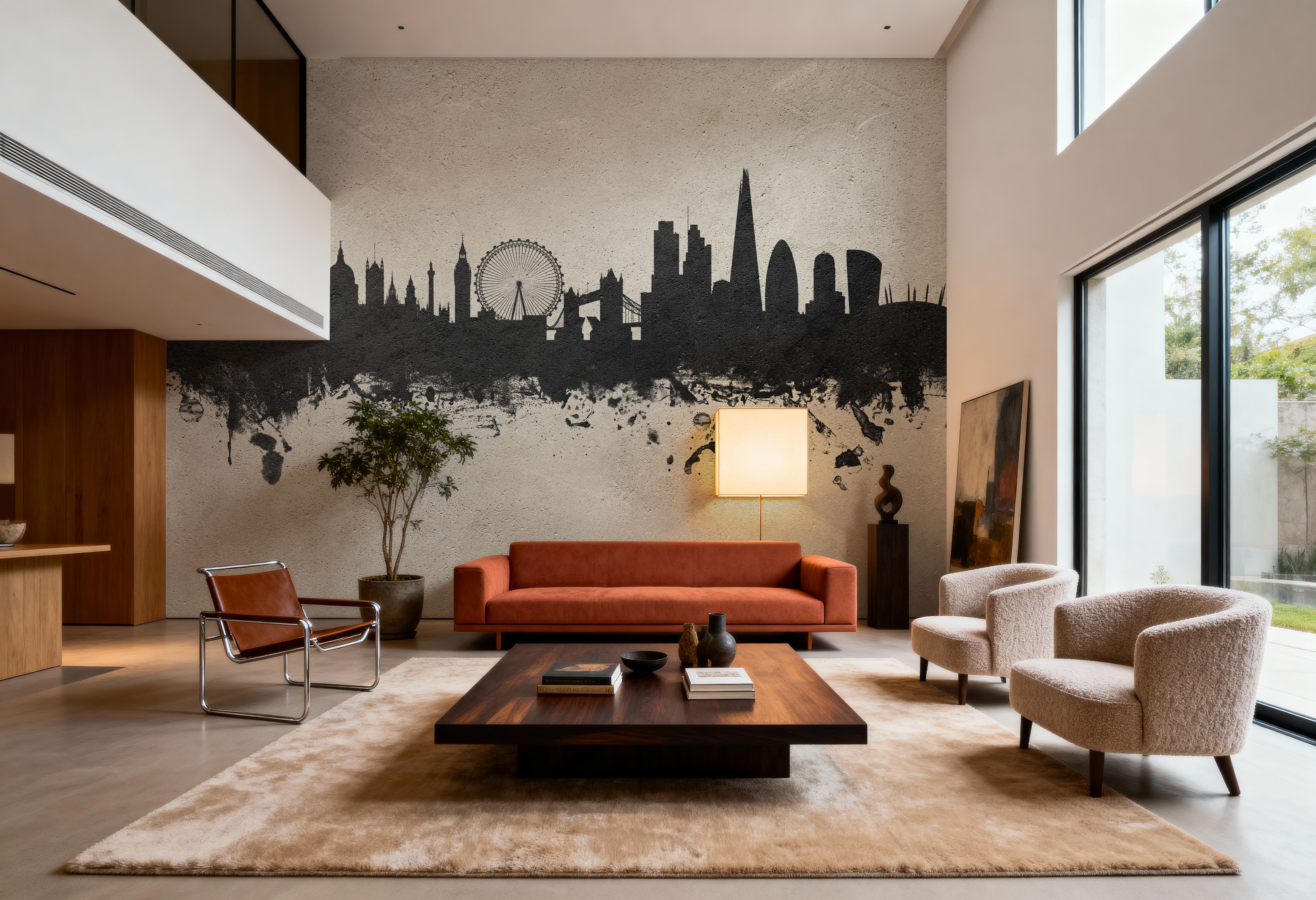 London Skyline Concrete, Wallpaper