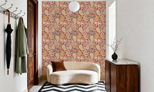 Harvest Paisley Mini Red