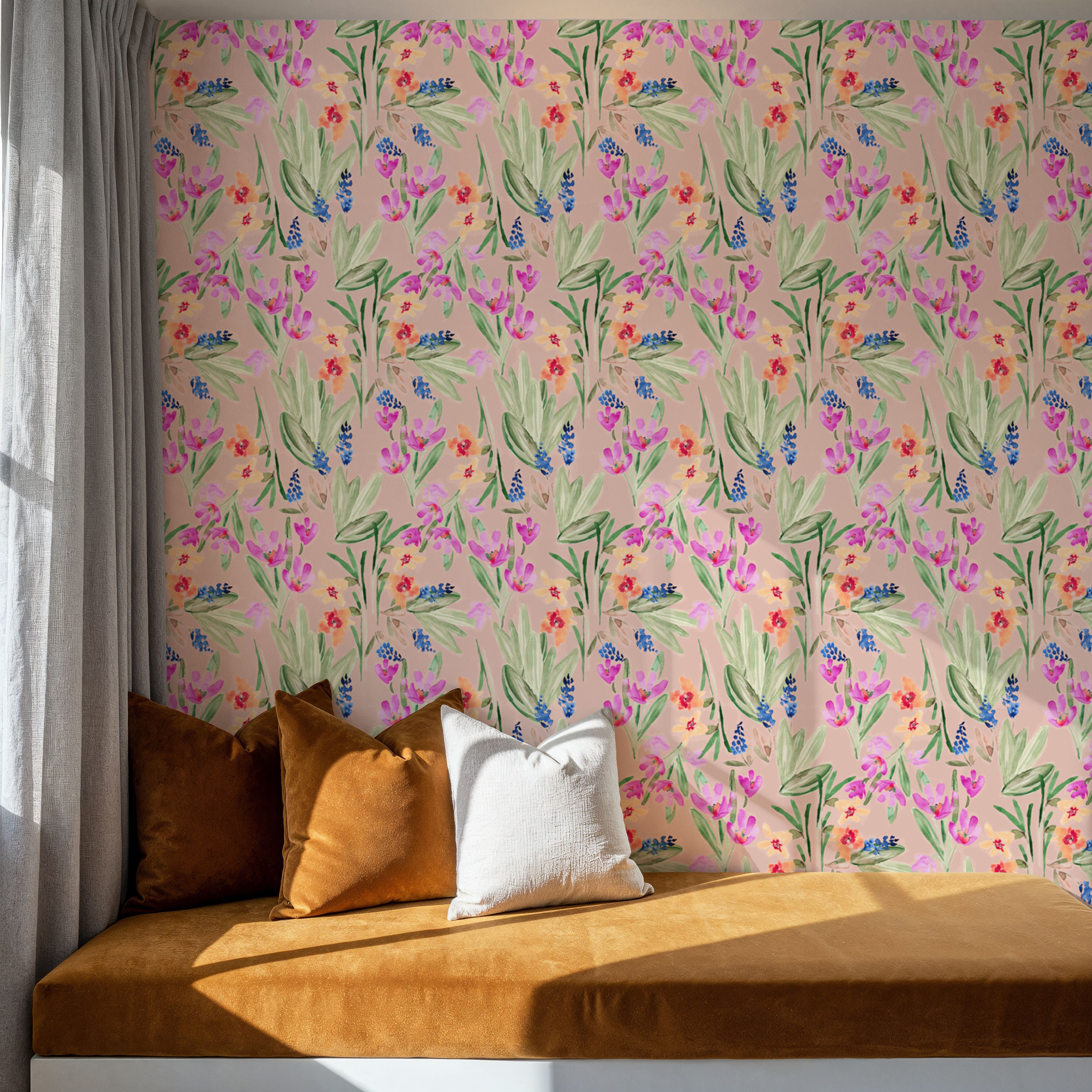 Flower Blush Dusty Pink