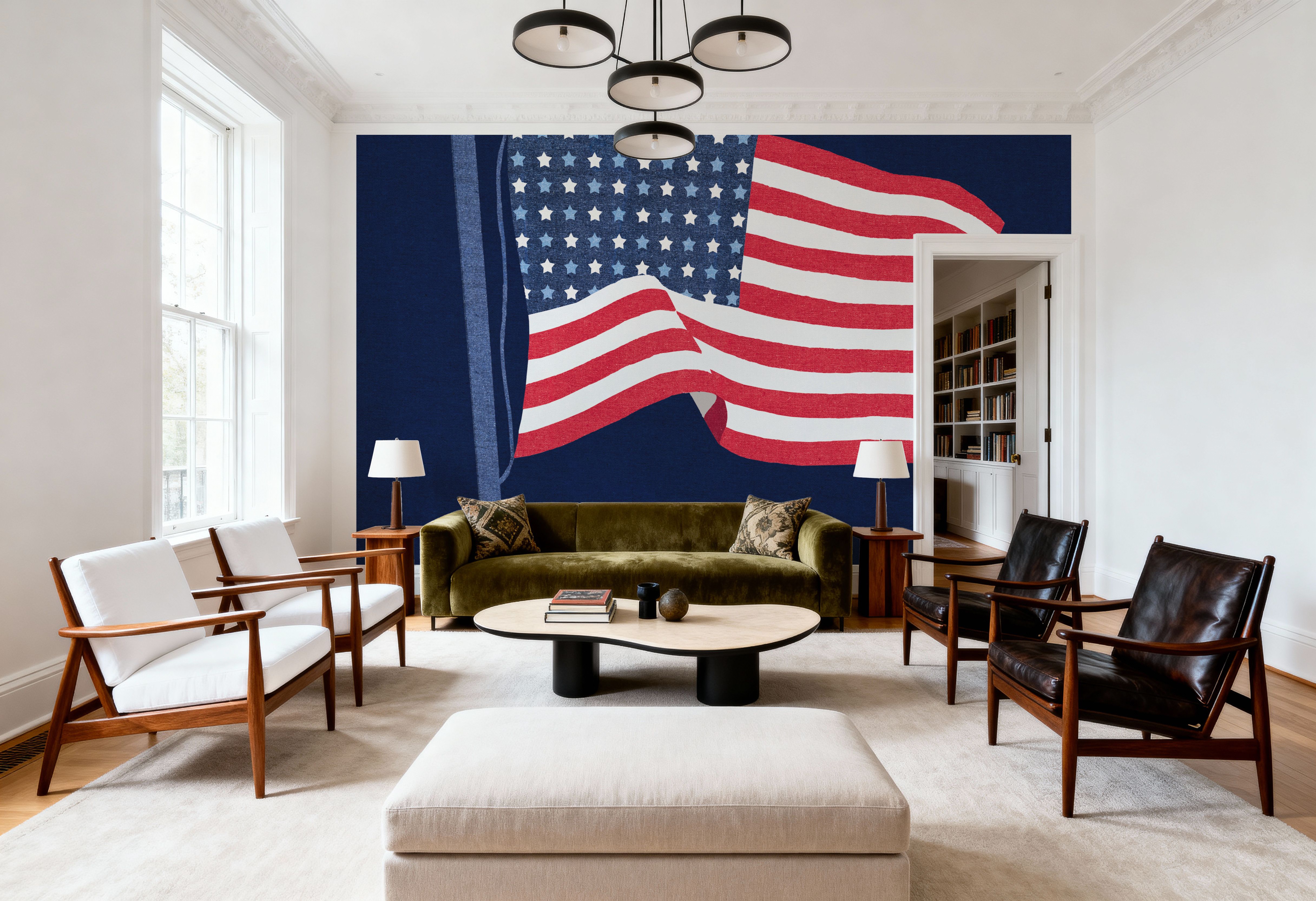 Stars and Stripes Bless America, Tapeten