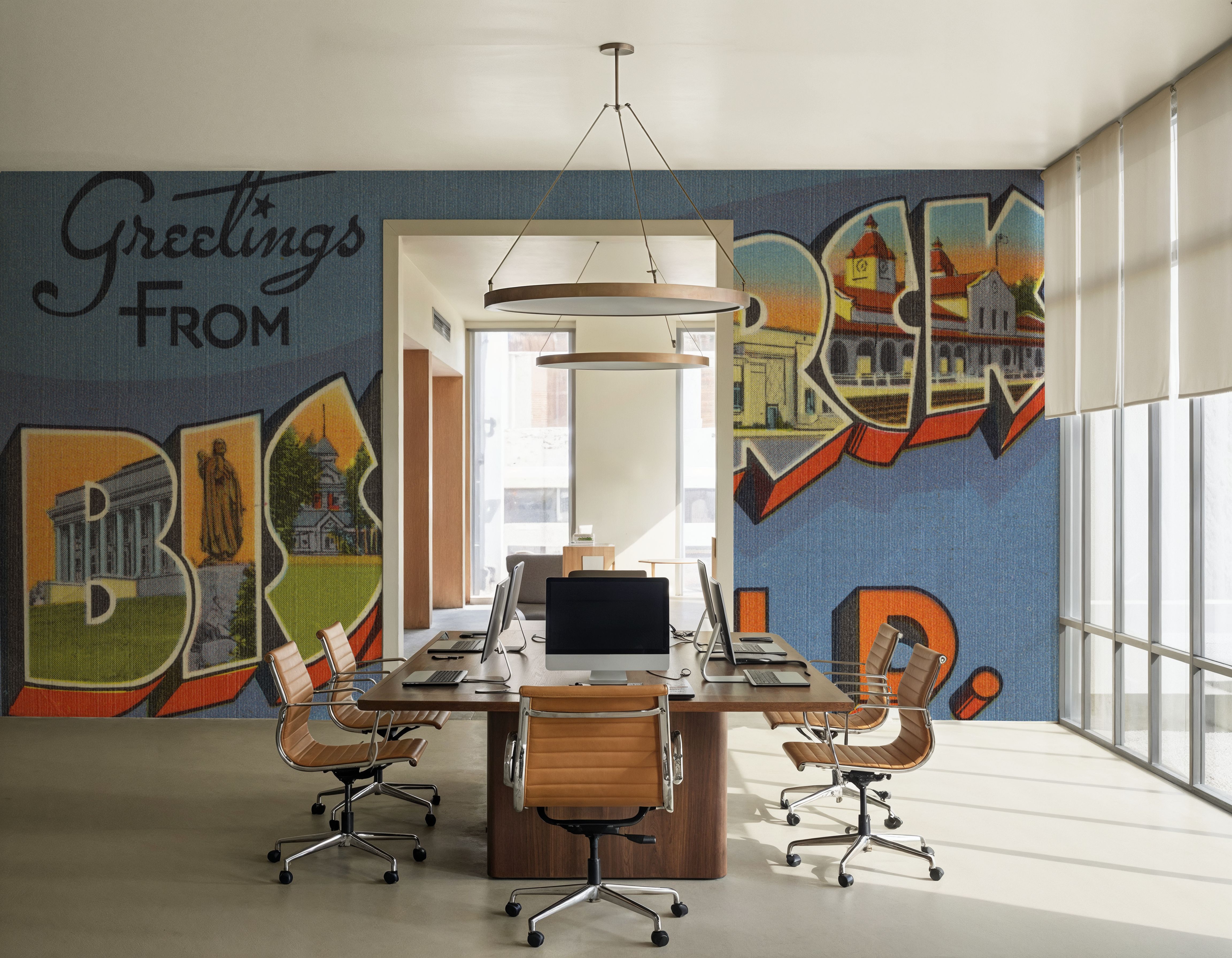 Greetings from Bismarck - Screenprint Postcard