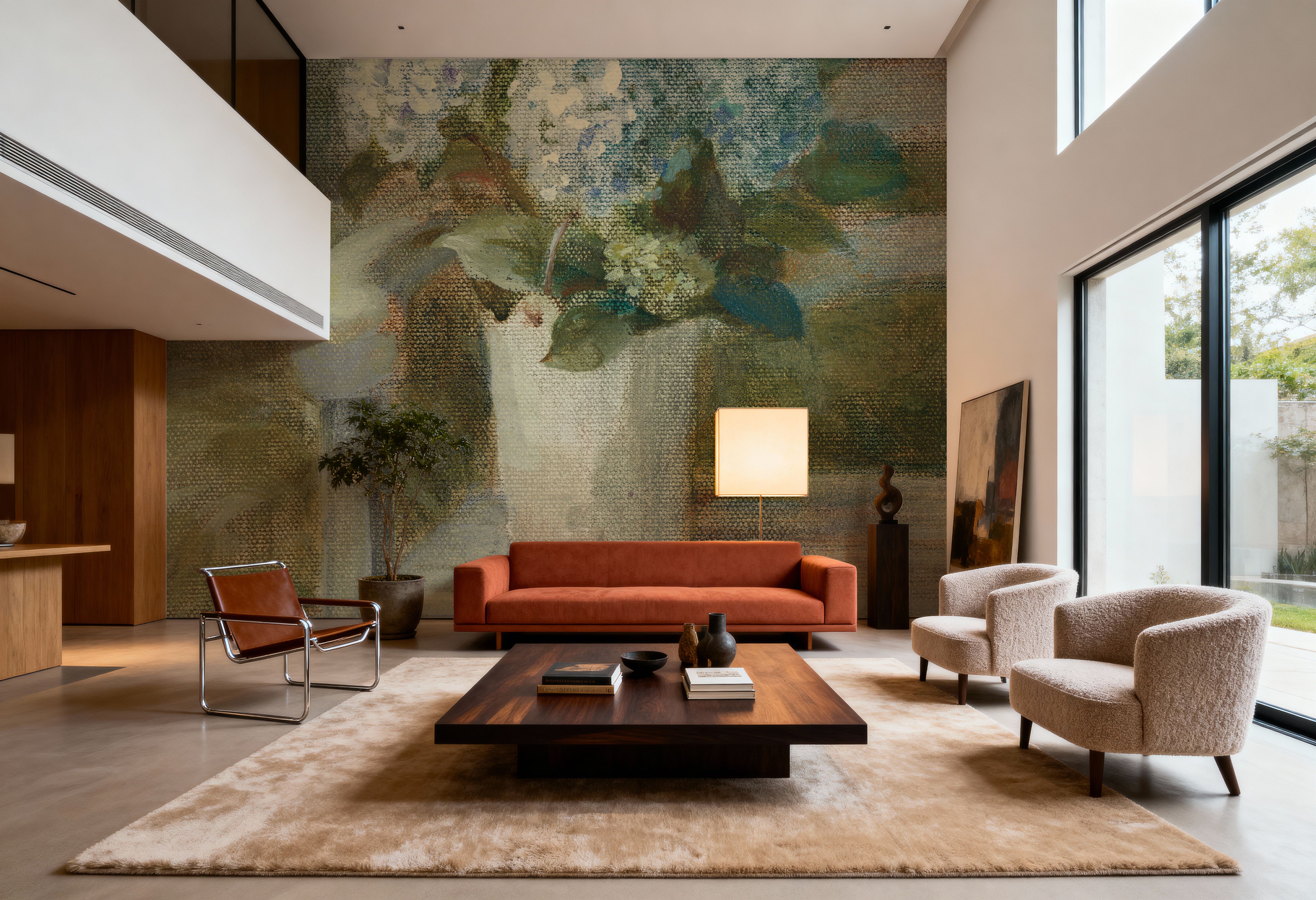 Hydrangea Bouquet on Bench