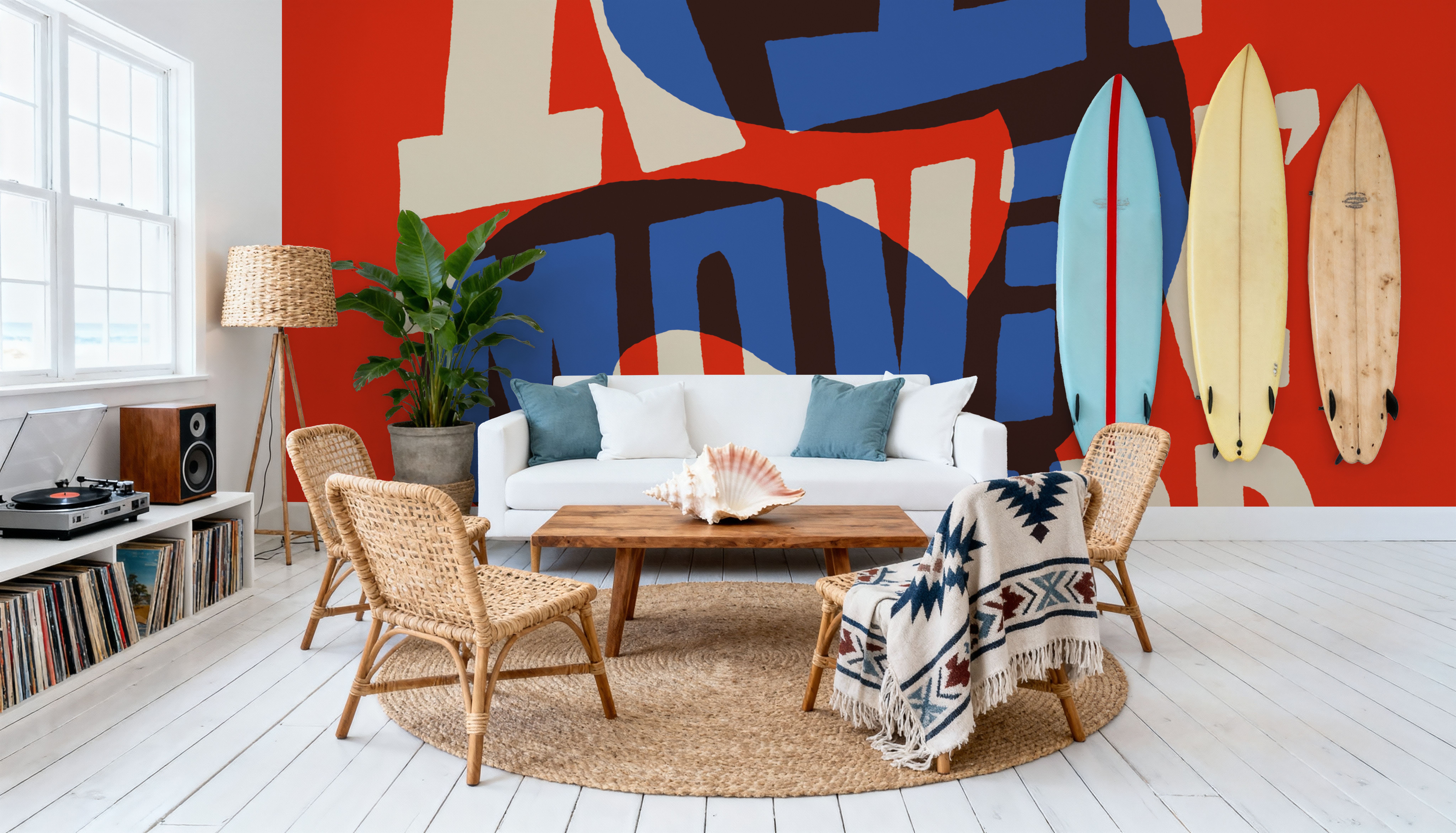 Motivation Mantra I, Behang