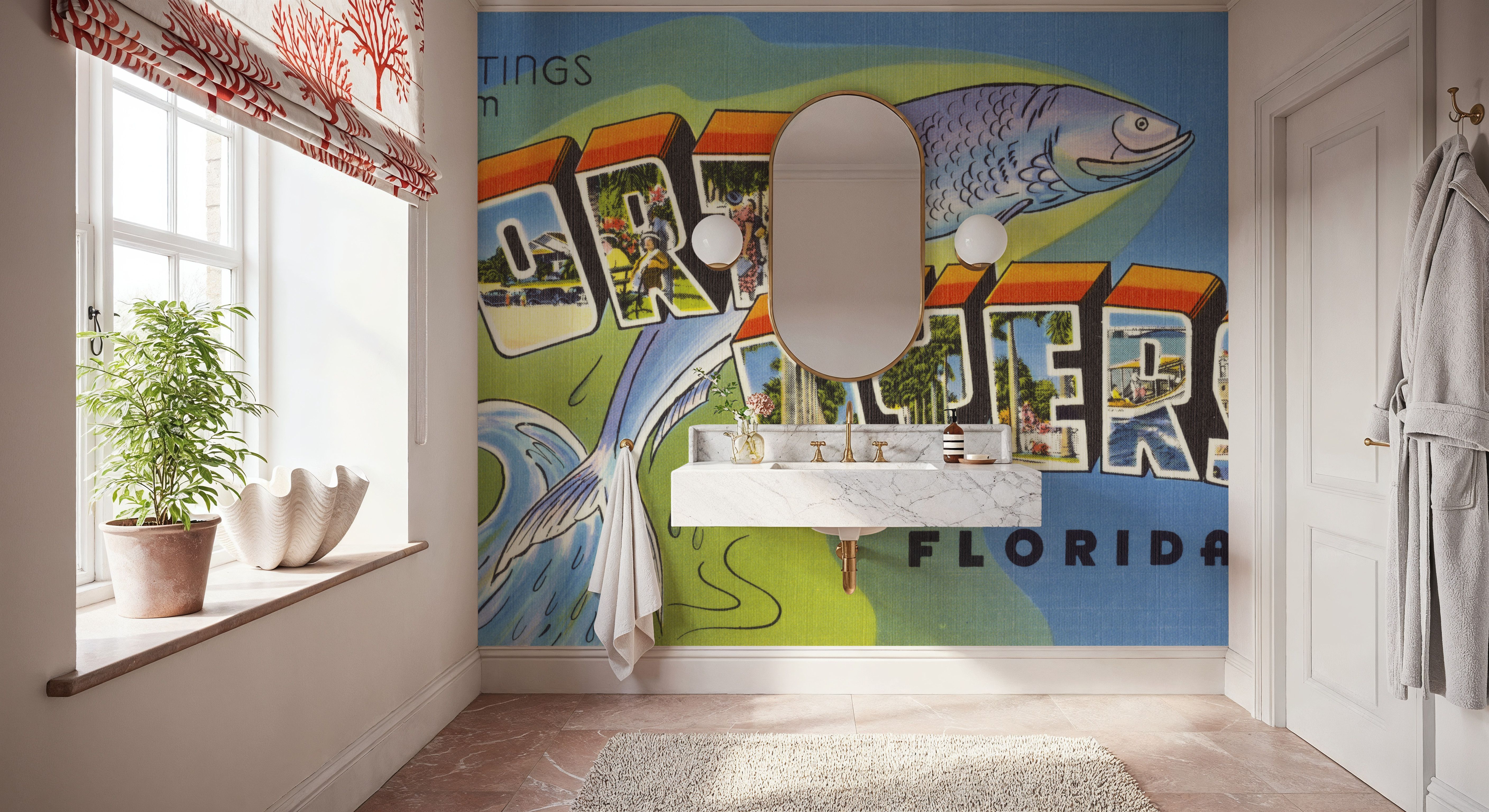 Greetings from Fort Myers - Screenprint Postcard