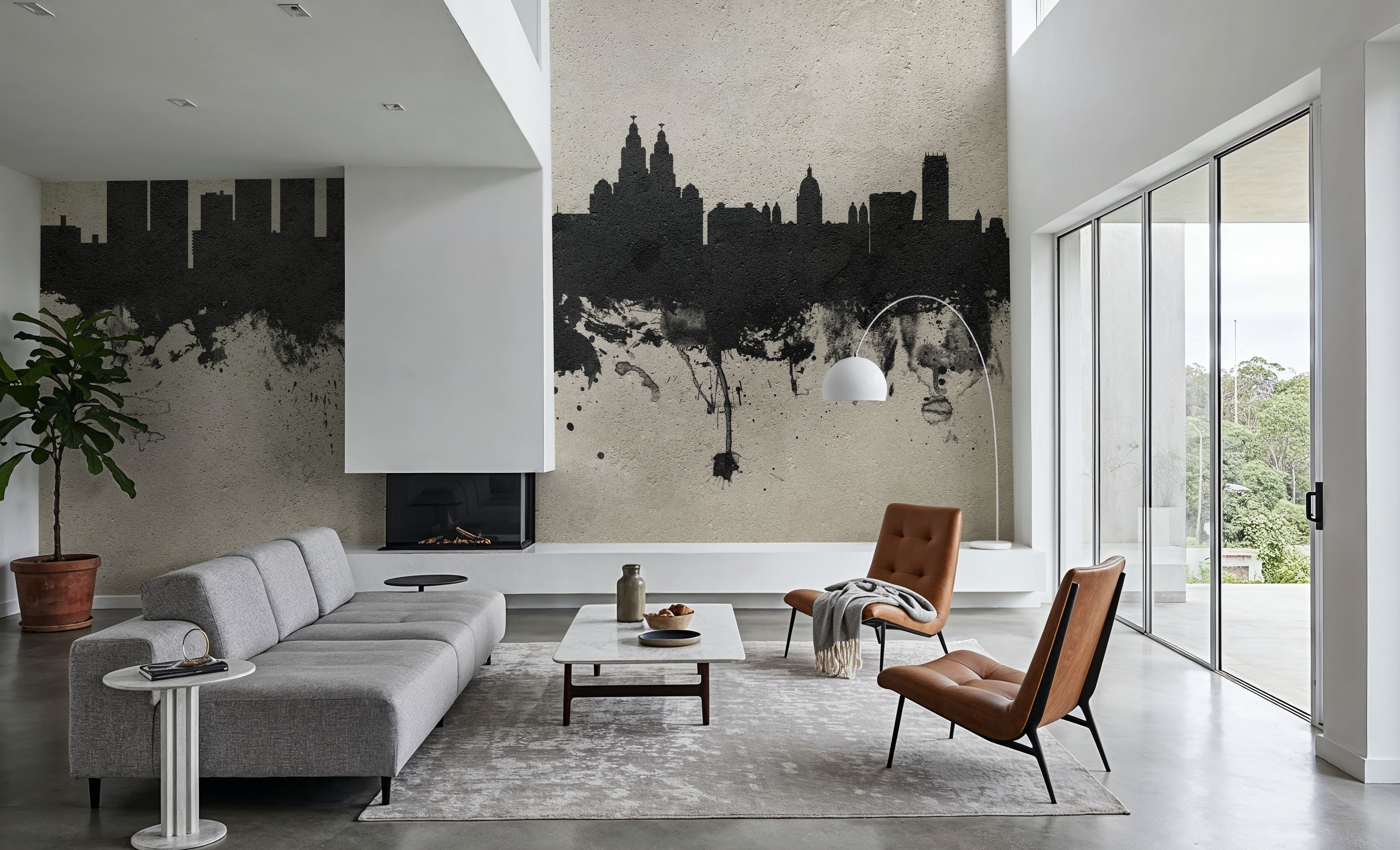 Liverpool England Skyline Concrete