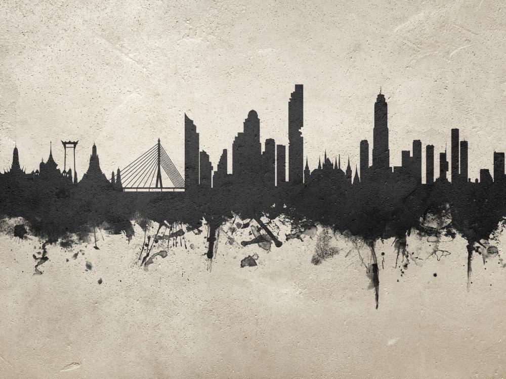 Bangkok Thailand Skyline Concrete
