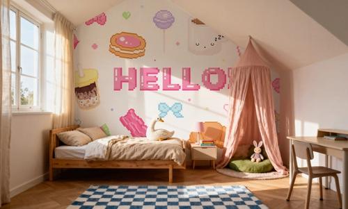 Cute Pixel Hello Light
