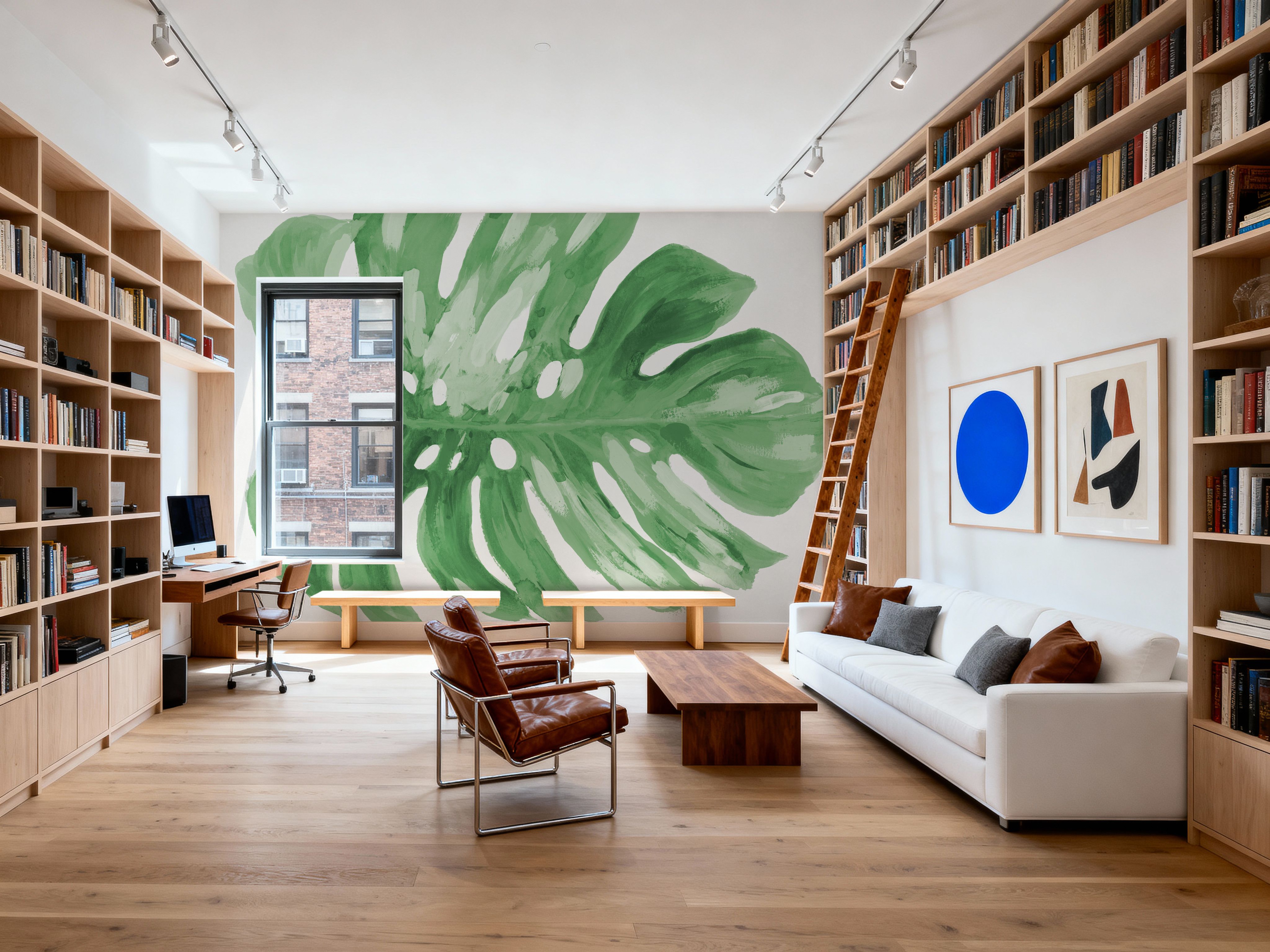 Colorful Tropical Leaf Green I