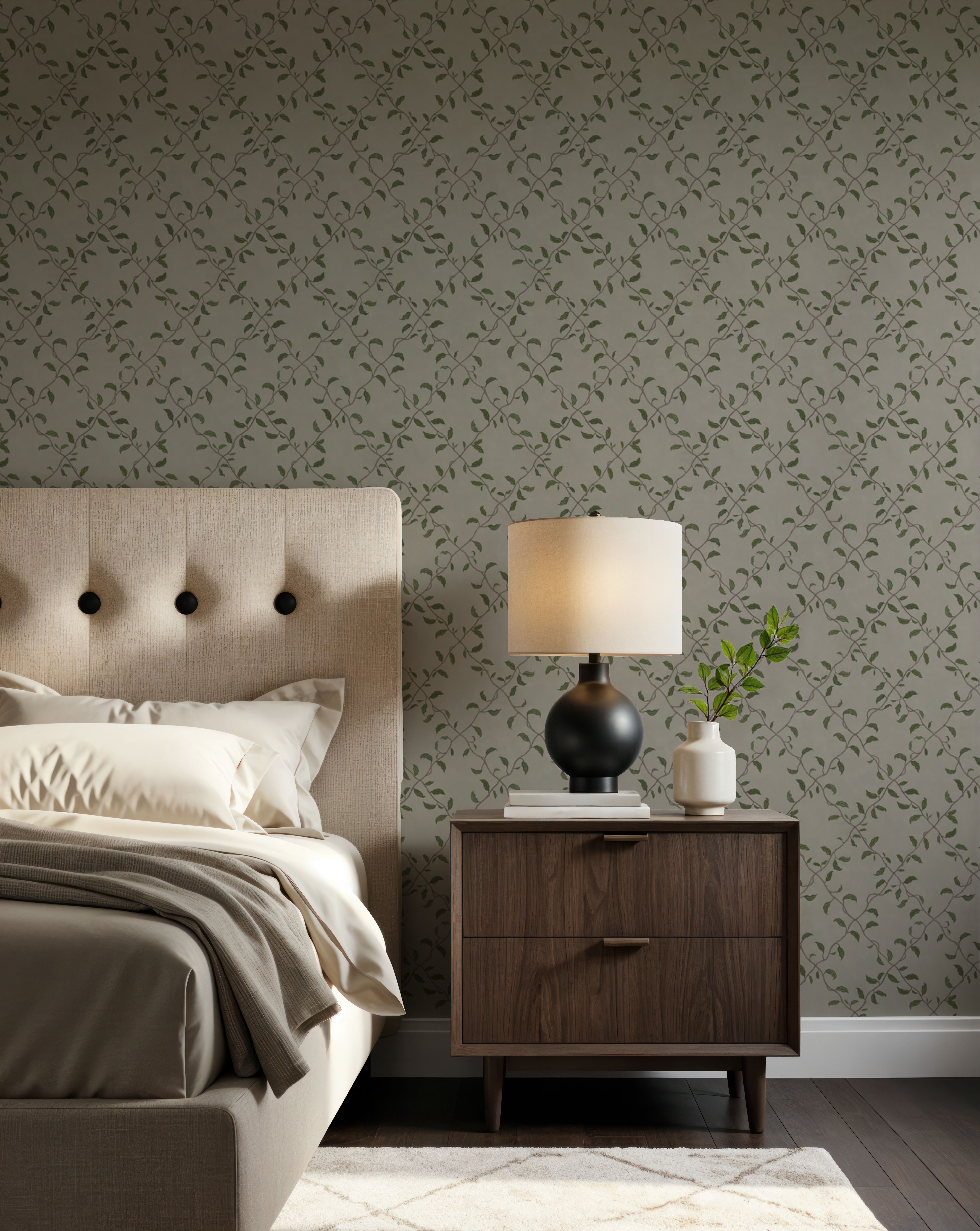 Emerald Trellis Petite, Greige