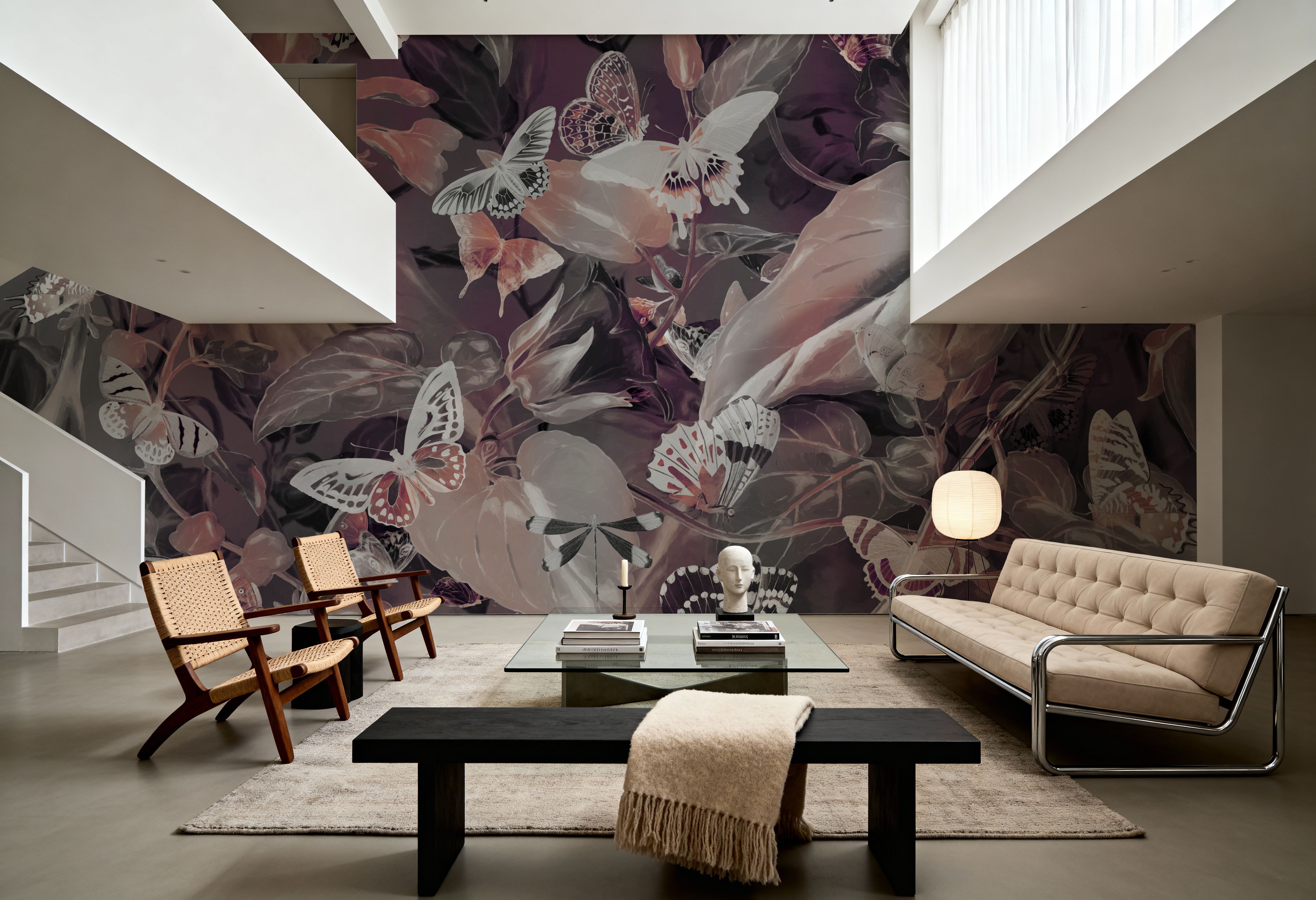 Butterfly Paradise Warm, Tapeten