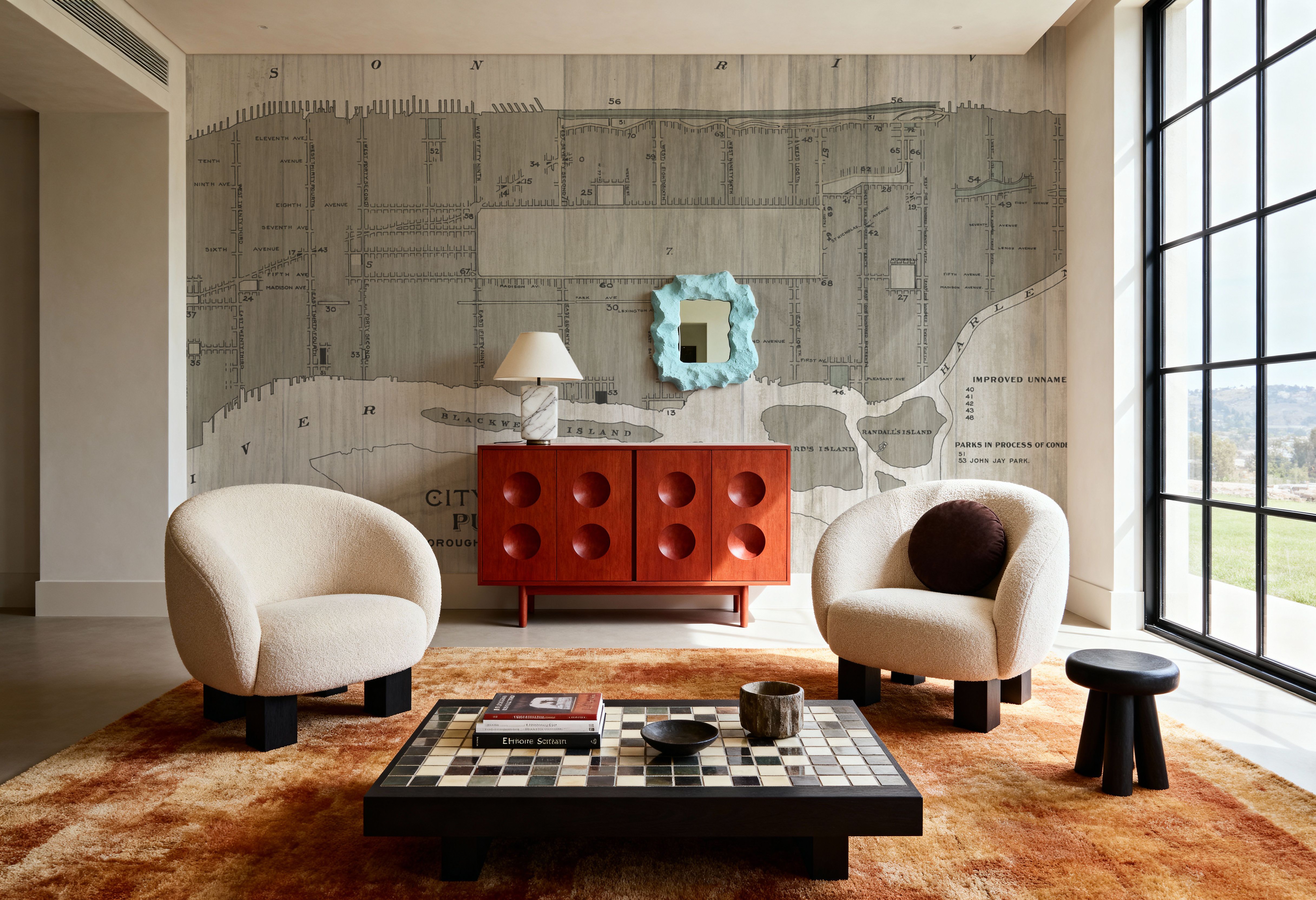 New York Parks Map, Tapeten