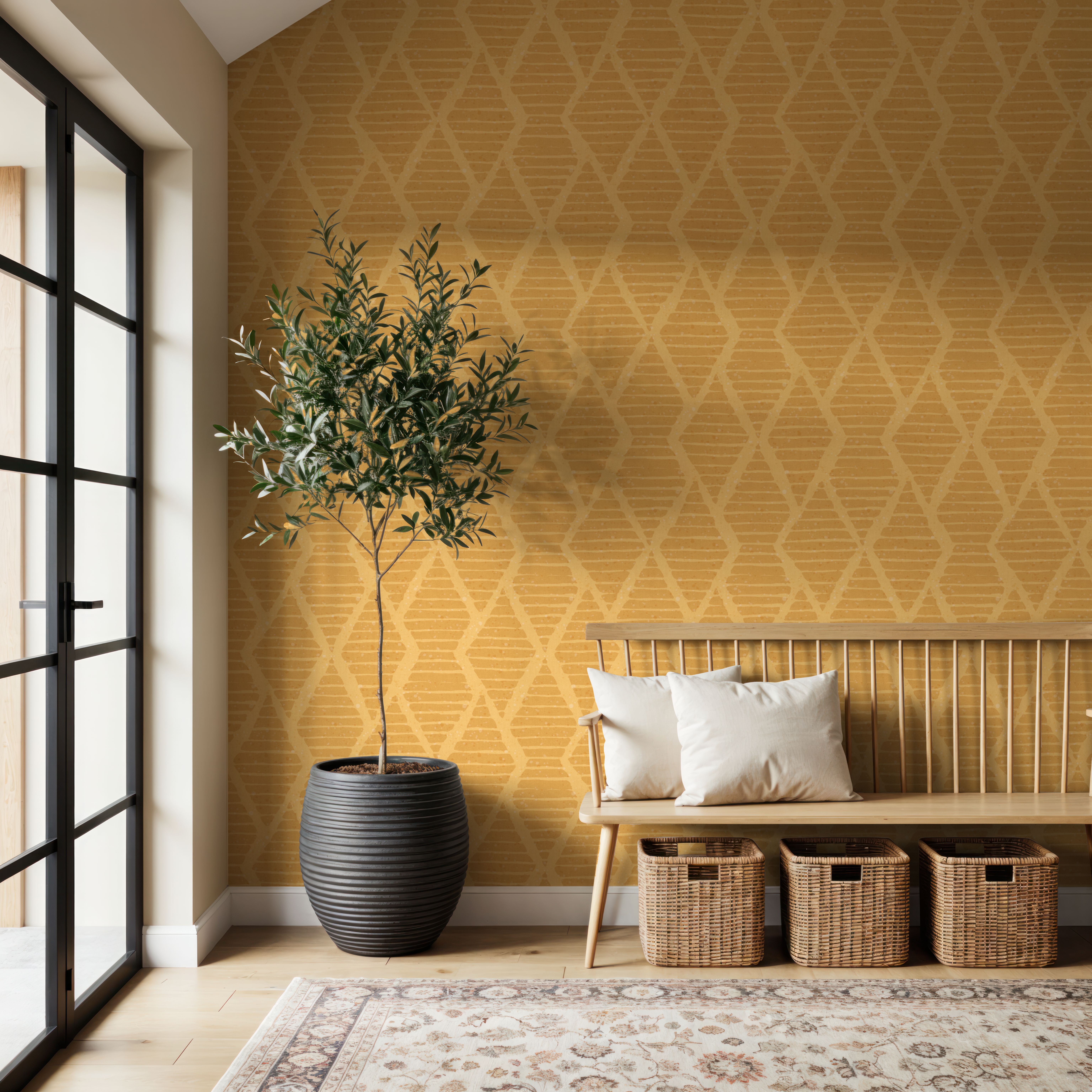 Harvest Time Yellow, Wallpaper