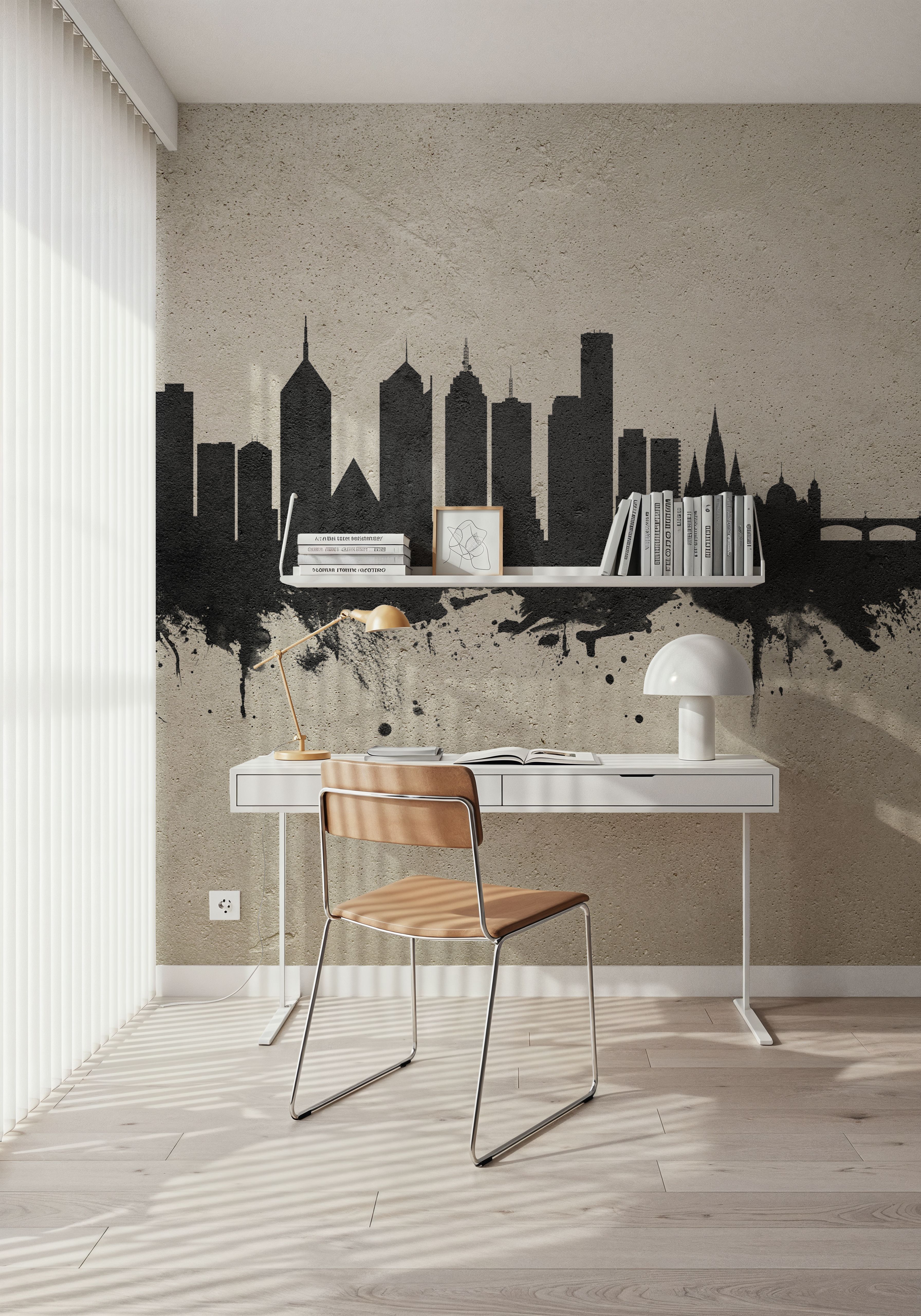 Melbourne Australia Skyline Concrete