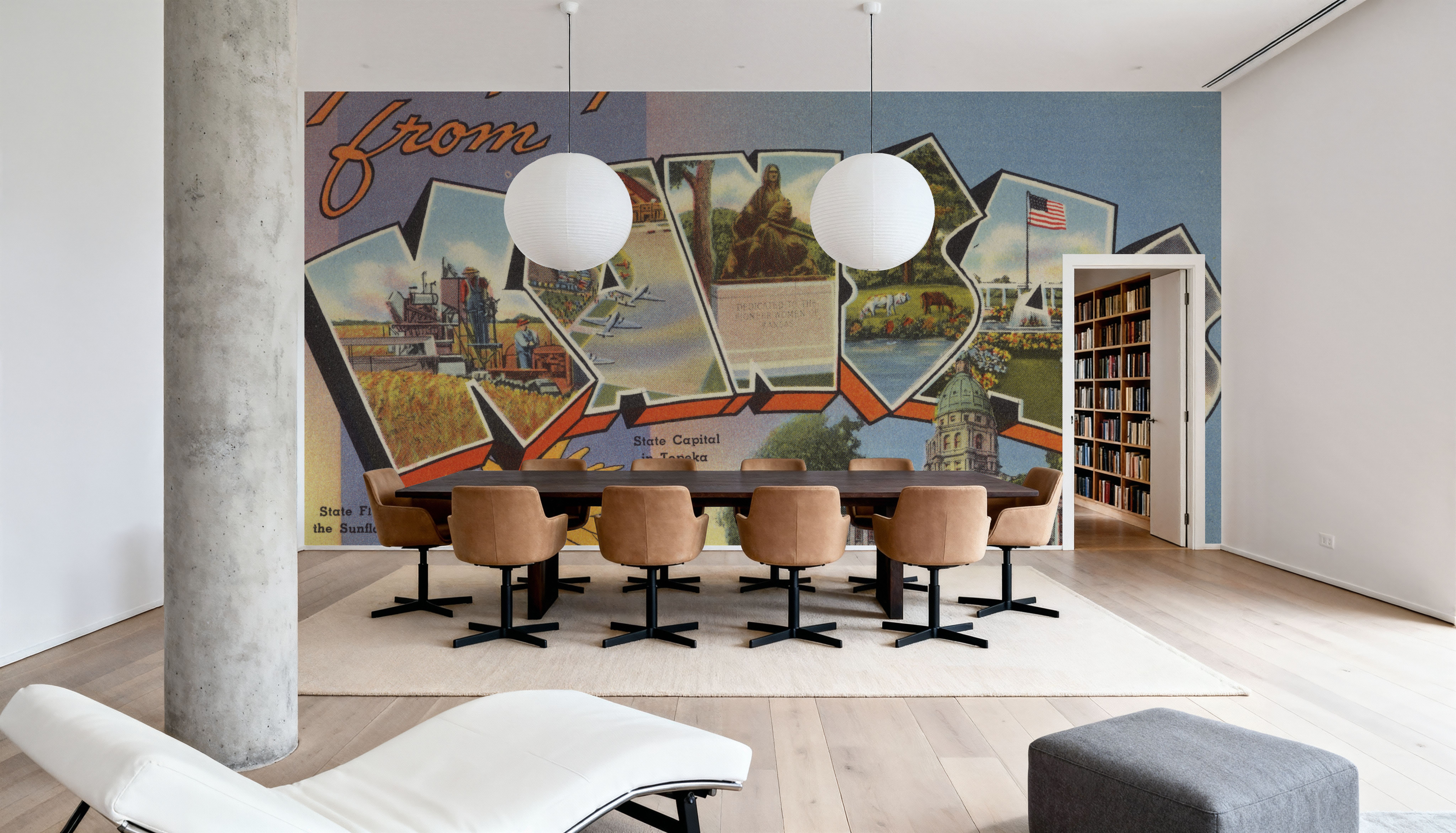 Greetings from Kansas - Screenprint Postcard