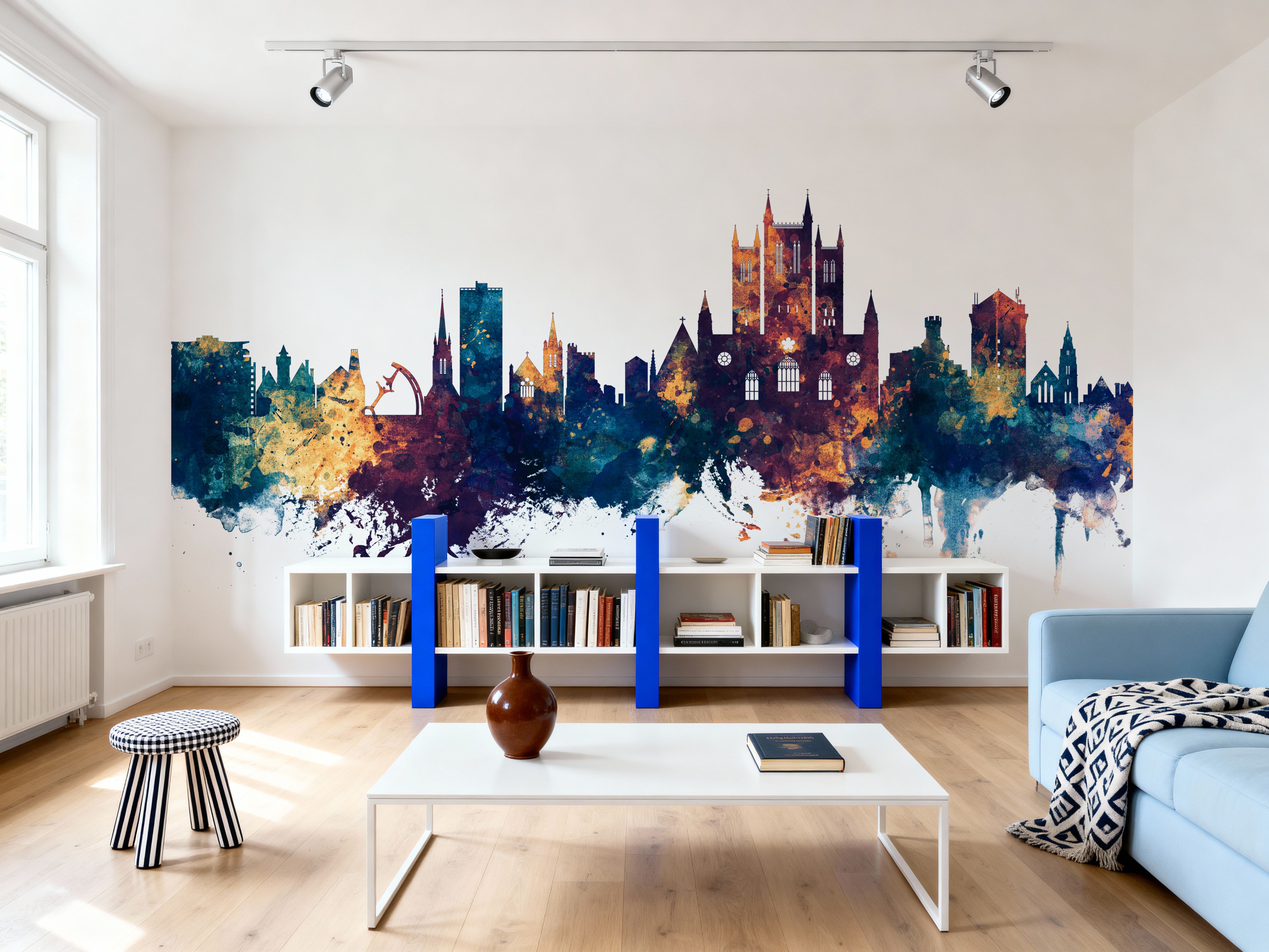 Lincoln England Skyline Blue & Bronze