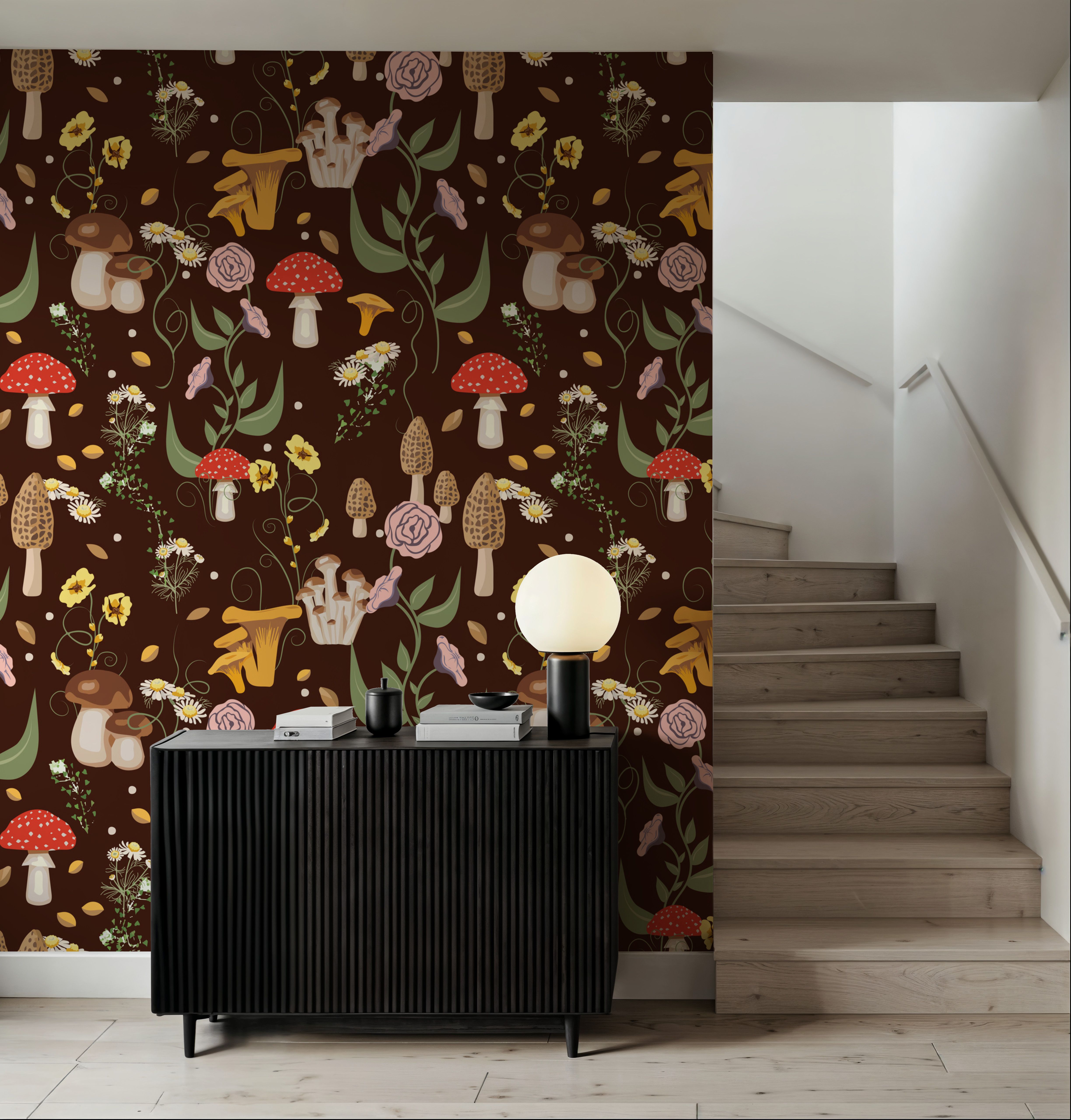Mushroom Magic, Chocolate, Wallpaper