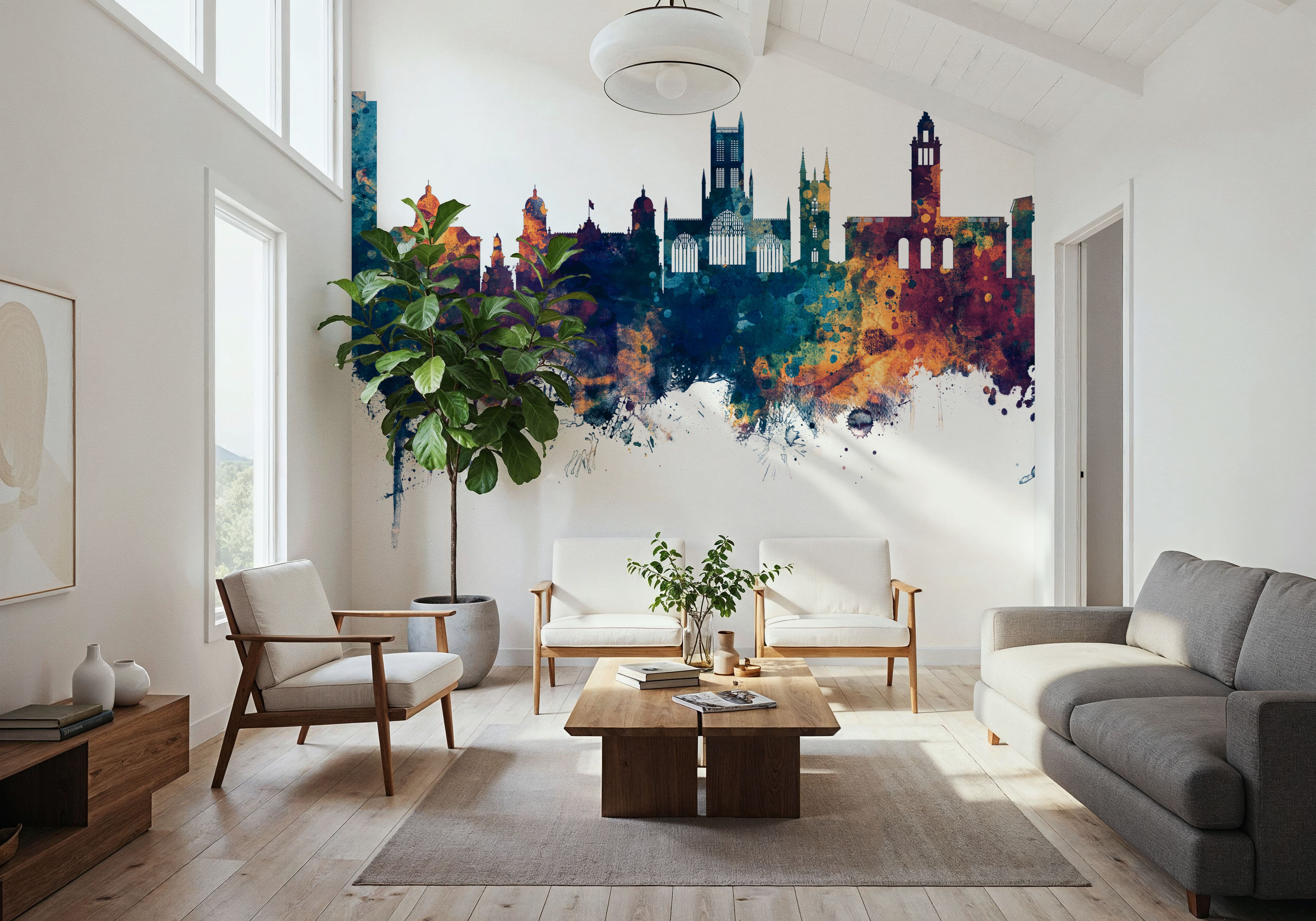 Kingston upon Hull England Skyline Blue & Bronze