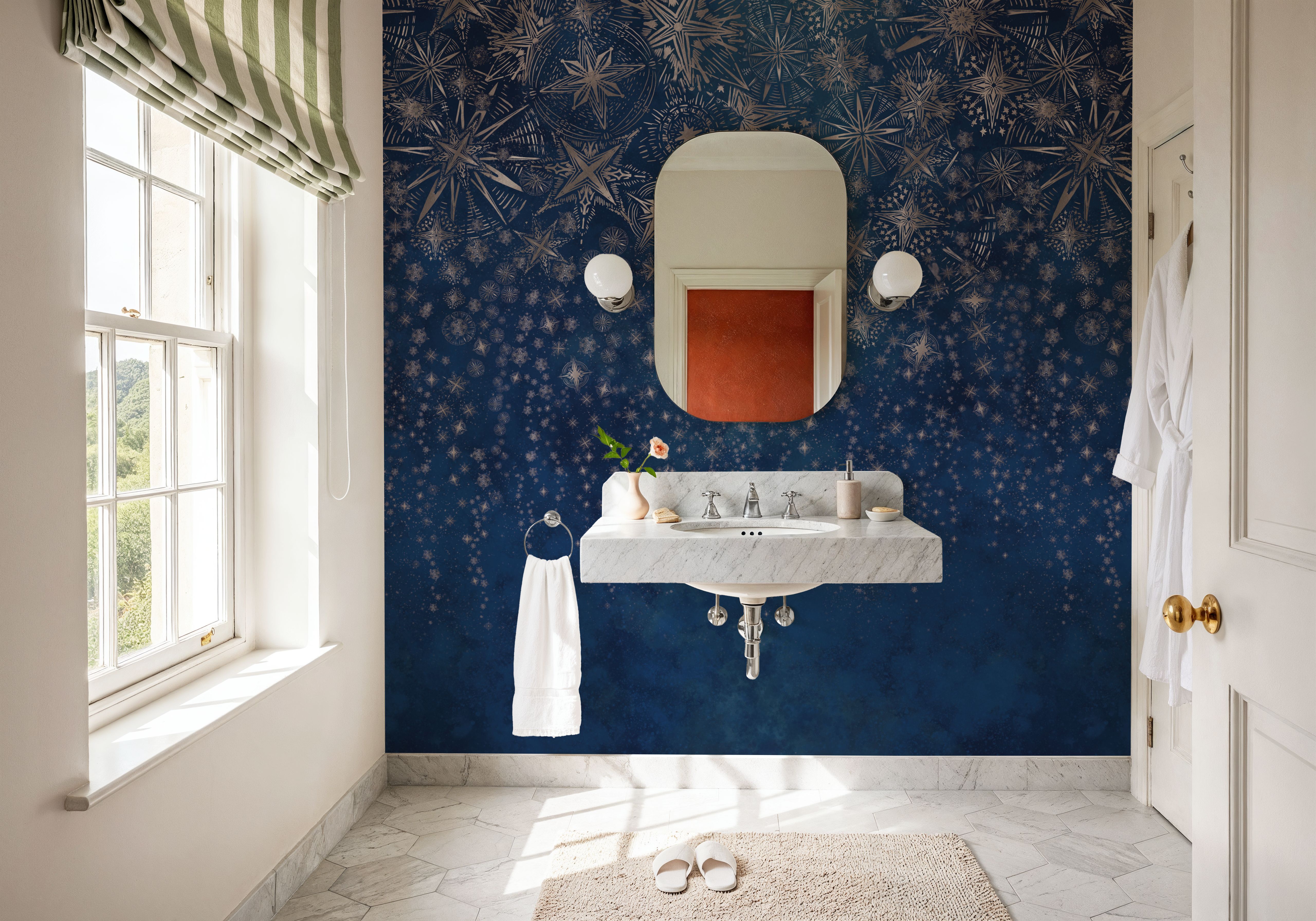 Celestial Dreams Dark Blue