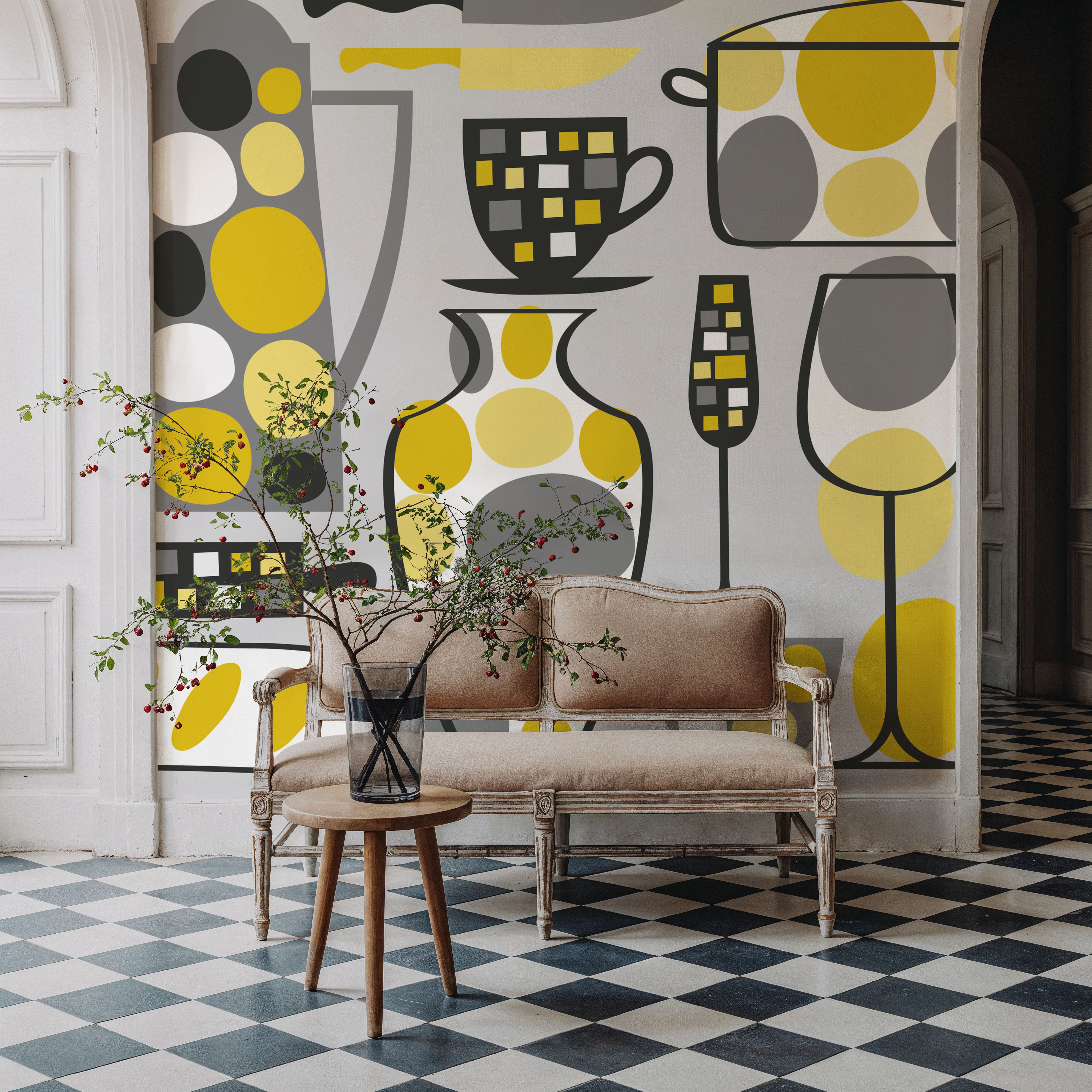 Retro Kitchen Marbles