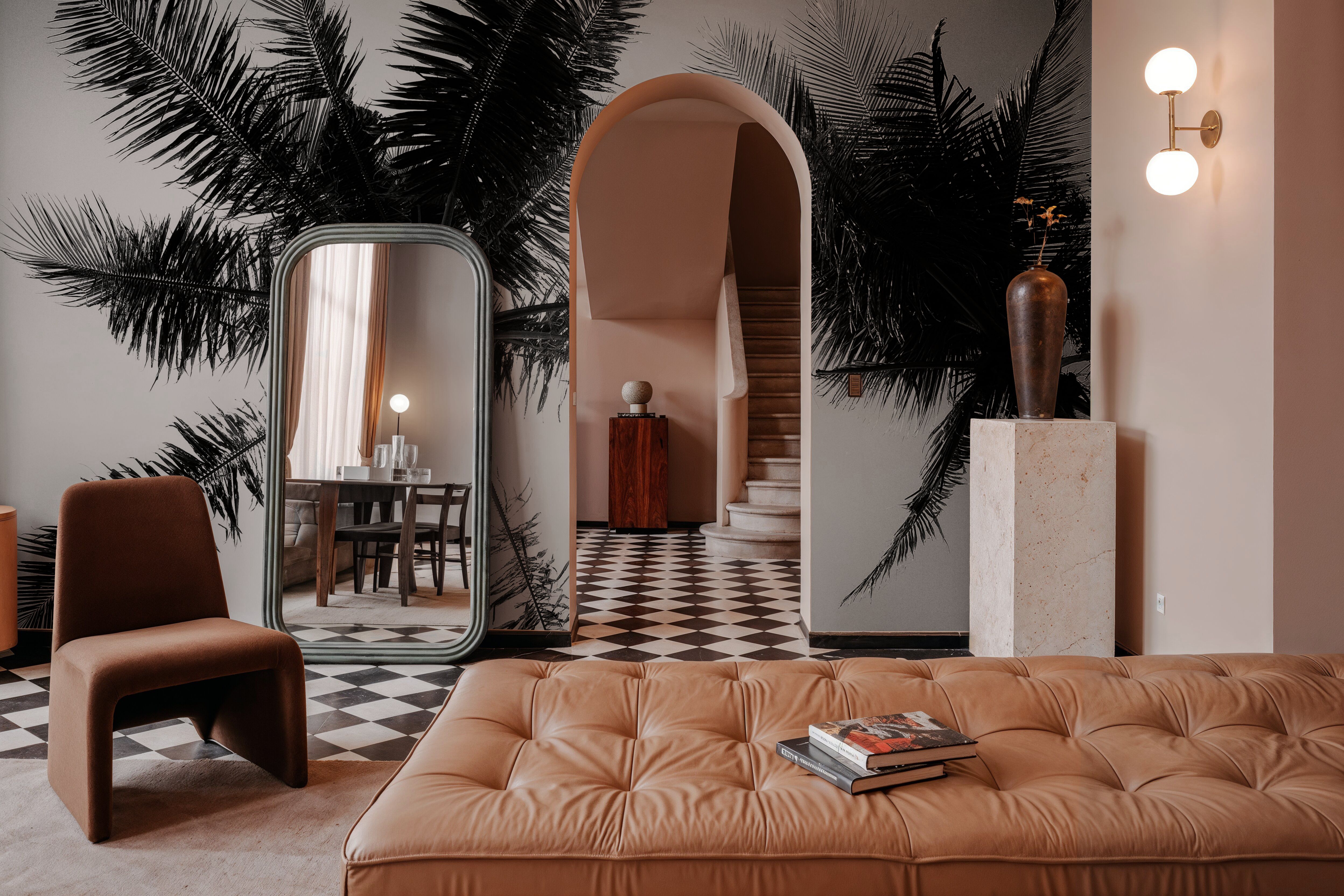 Palm Tree Looking Up II, Wallpaper