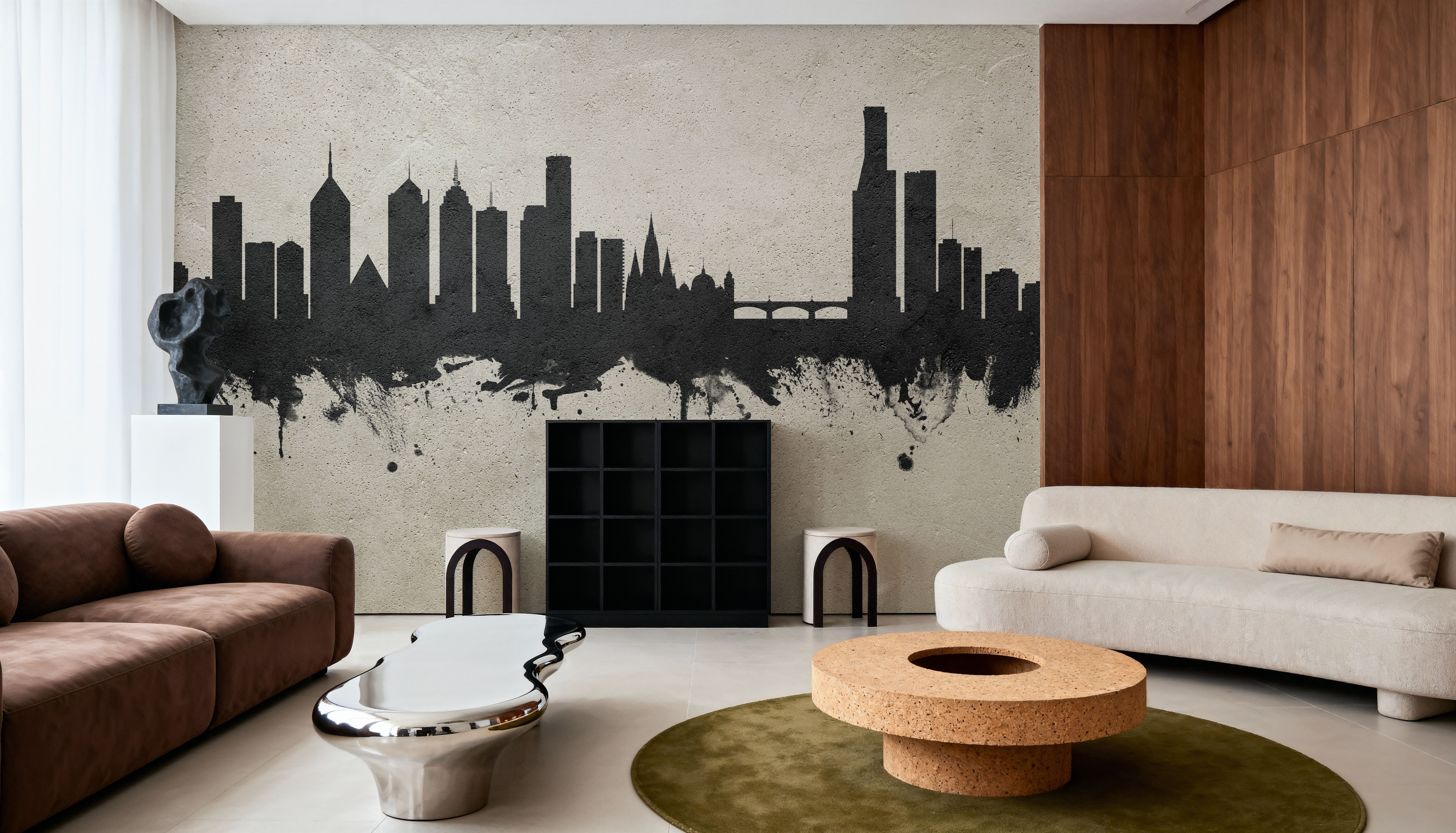 Melbourne Australia Skyline Concrete