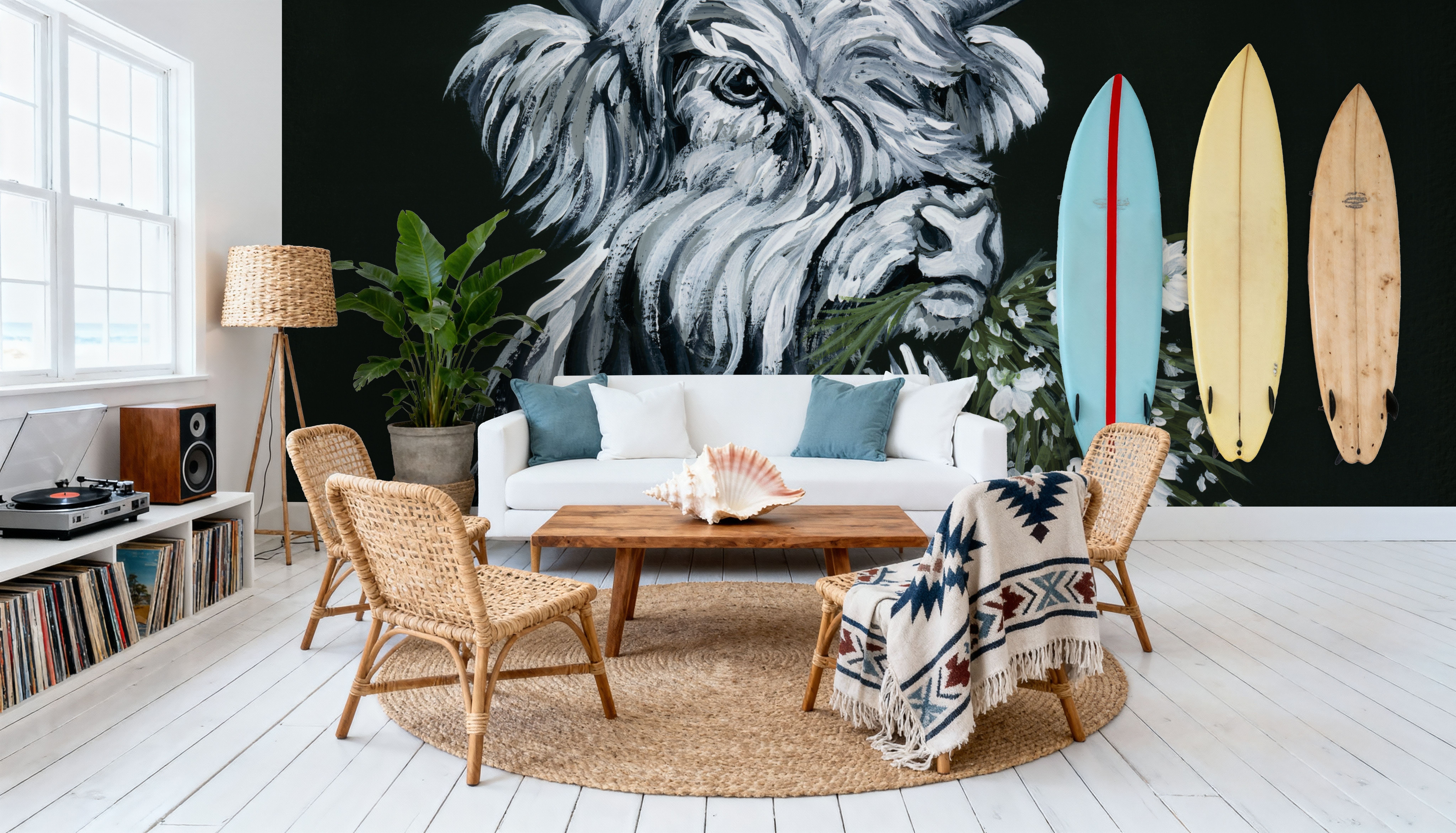 Portrait of a Cow, Papier peint