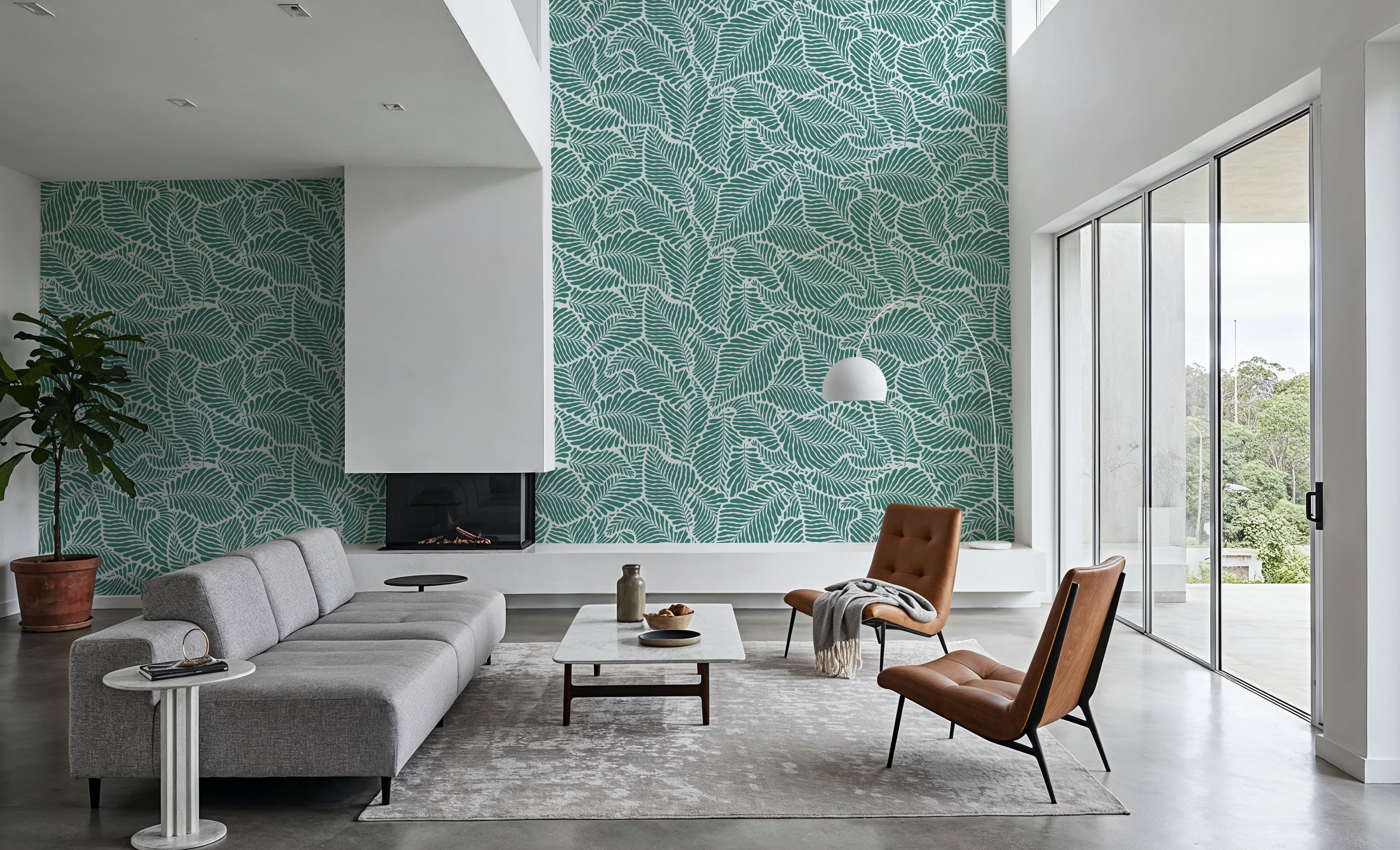 Fern Cut-Outs Pattern, Fresh Evergreen