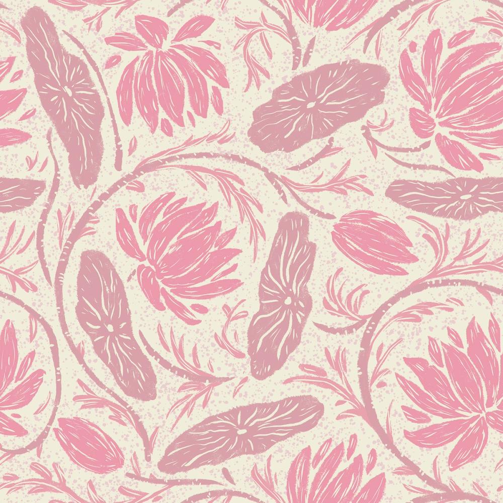 Block Print Lotus, Smoothie