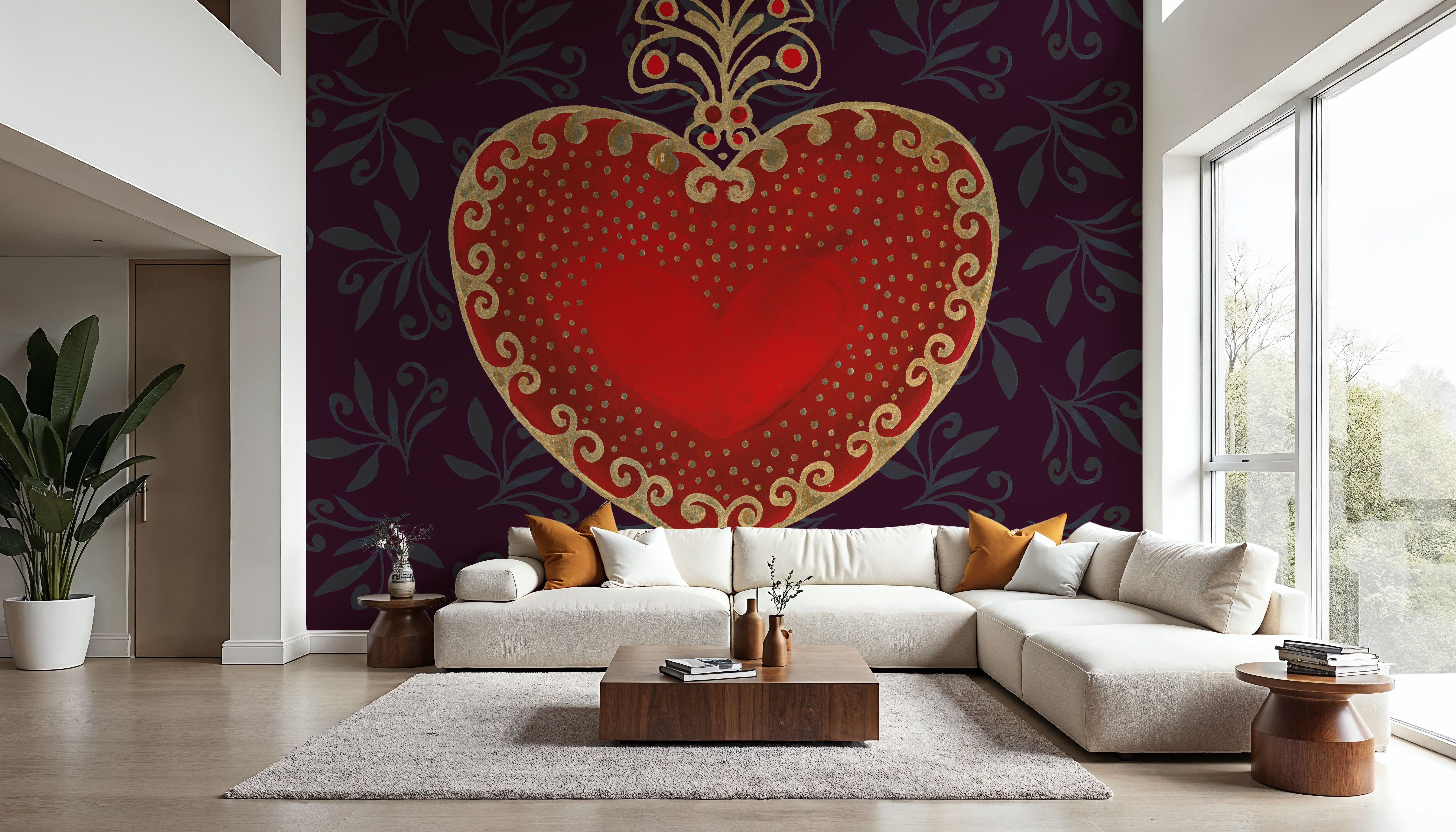 Ruby Heart, Tapeten