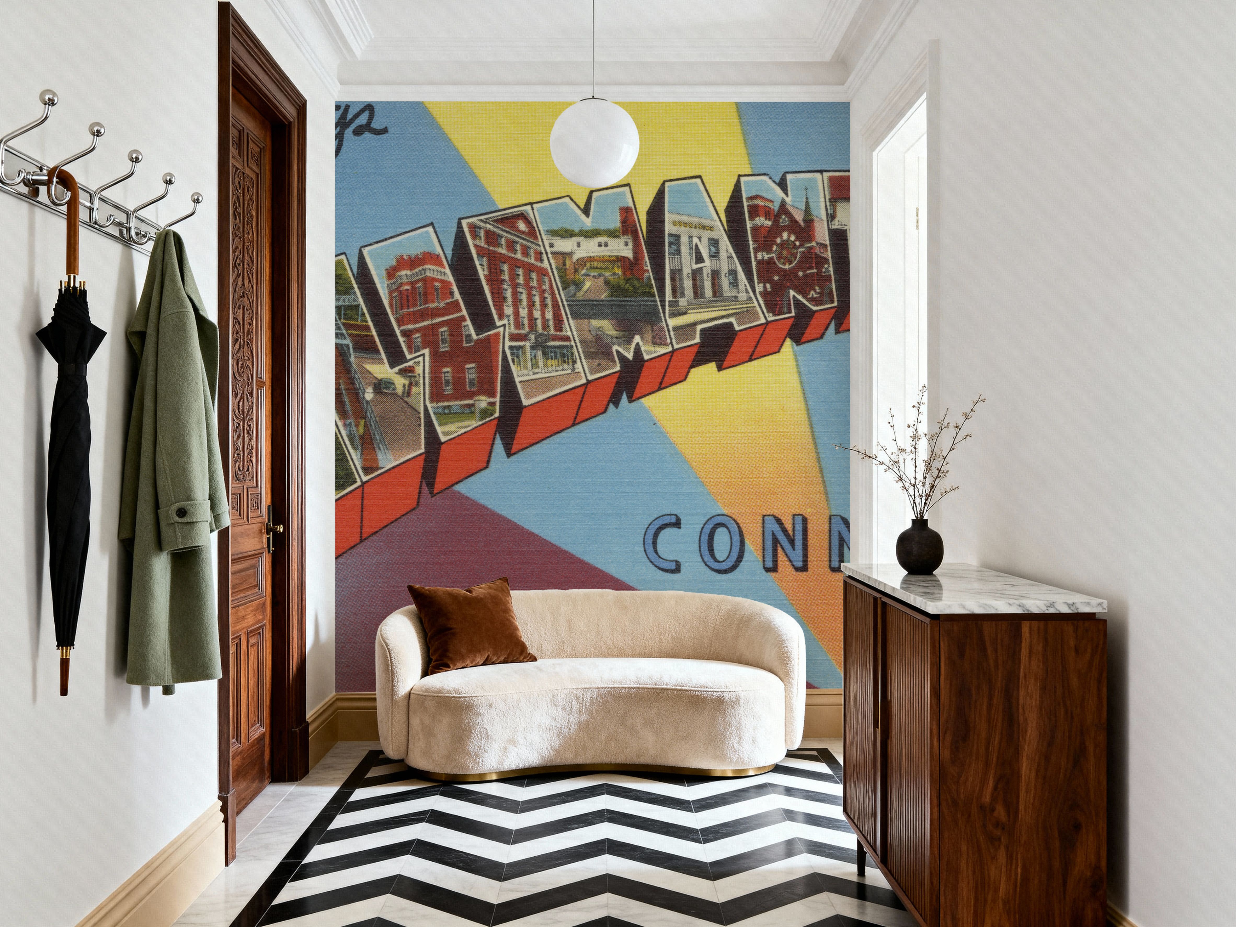 Greetings from Willimantic - Screenprint Postcard