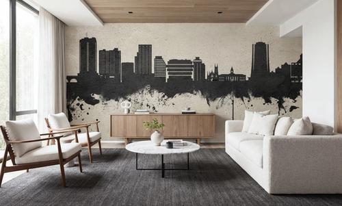Stamford Connecticut Skyline Concrete