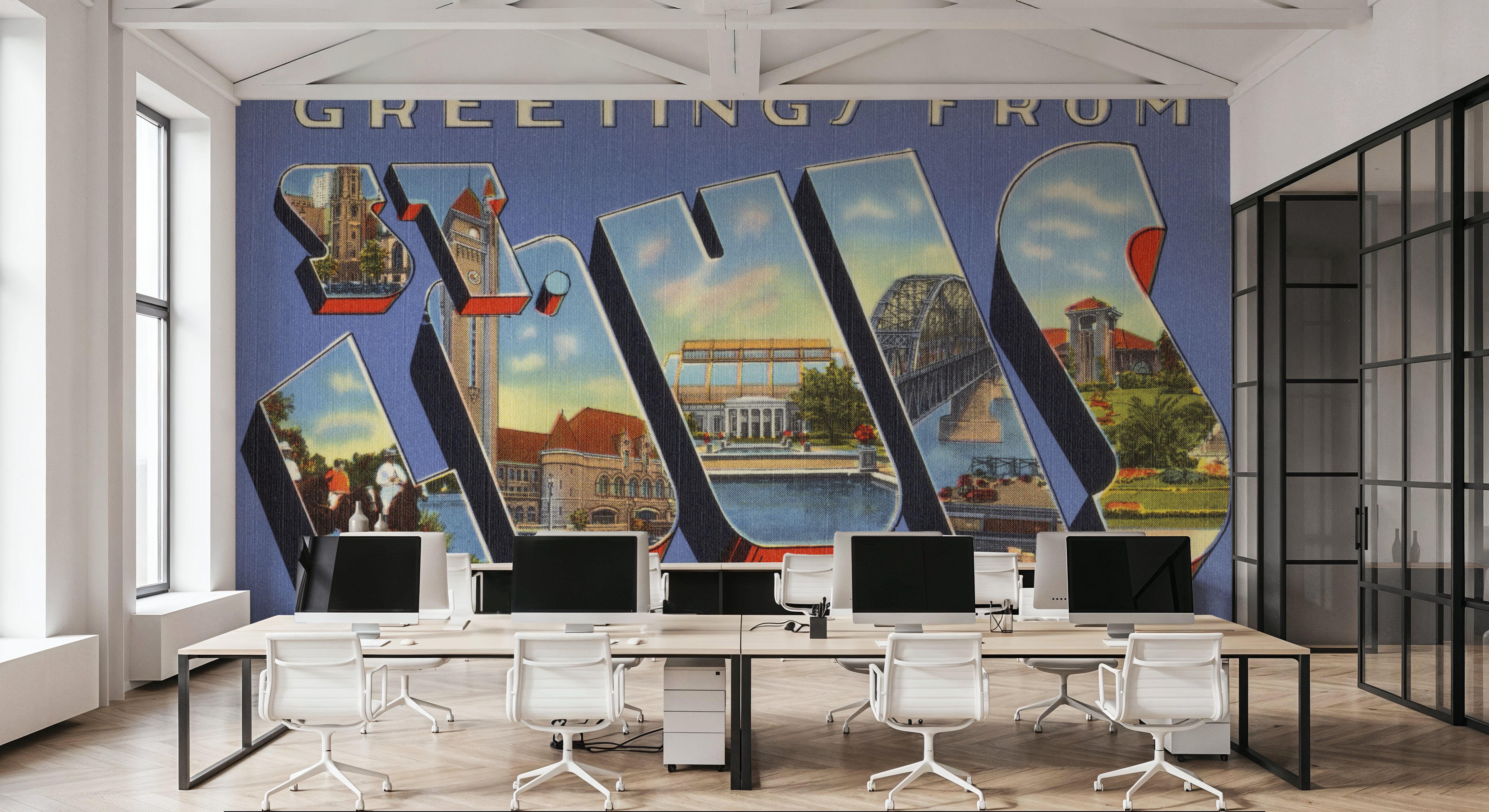 Greetings from St Louis - Screenprint Postcard