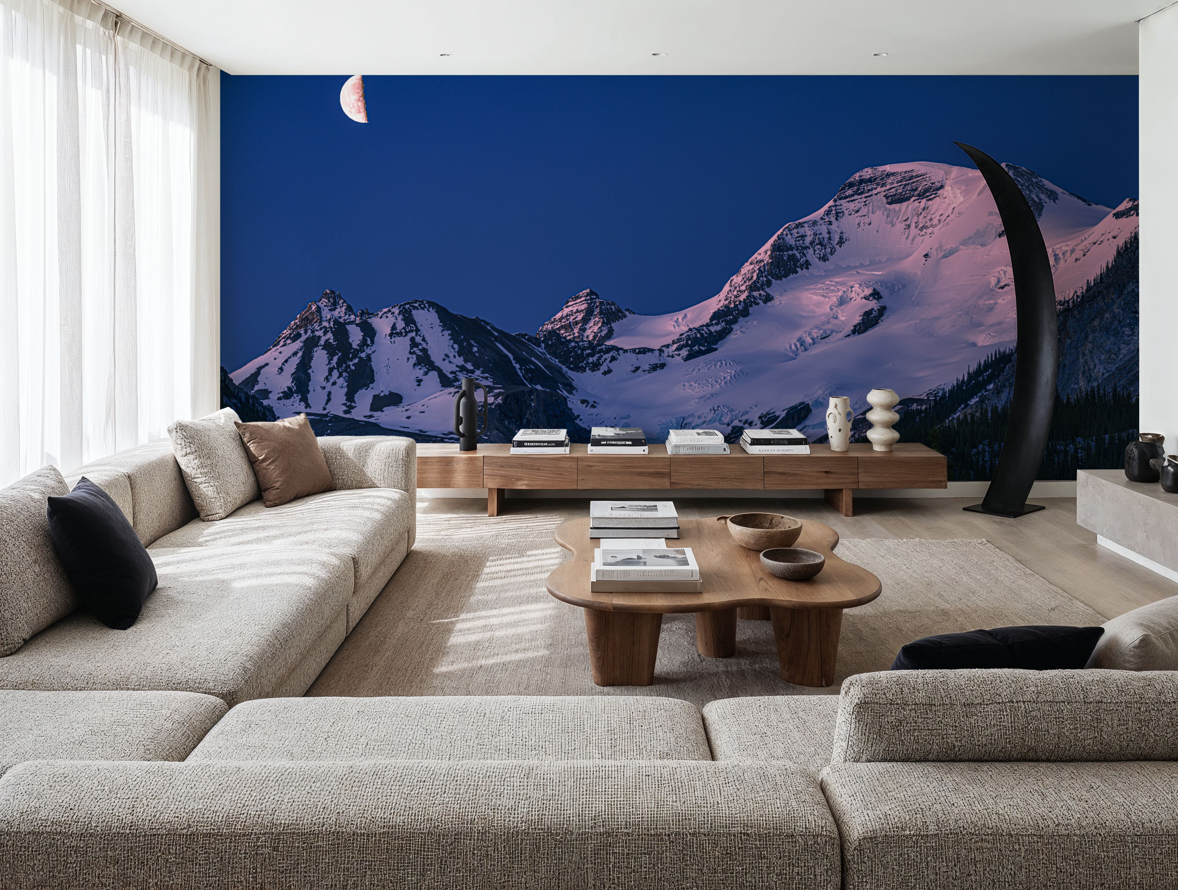 Mount Athabasca Moon