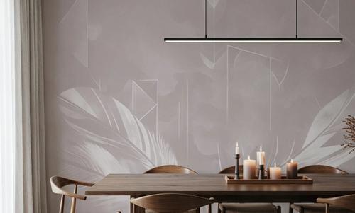 Solid Feather Geometry Warm