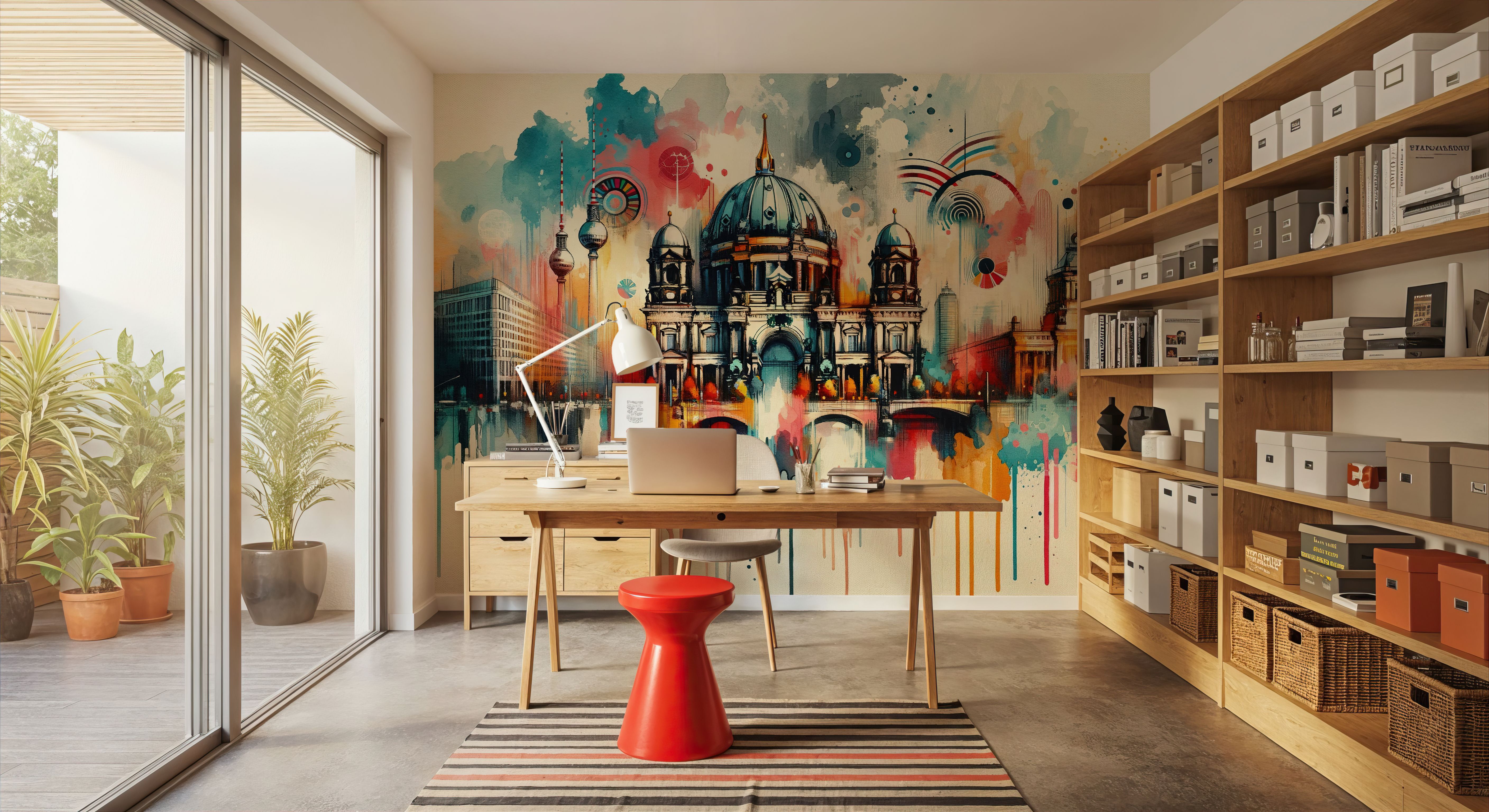 Watercolor Skyline Berlin