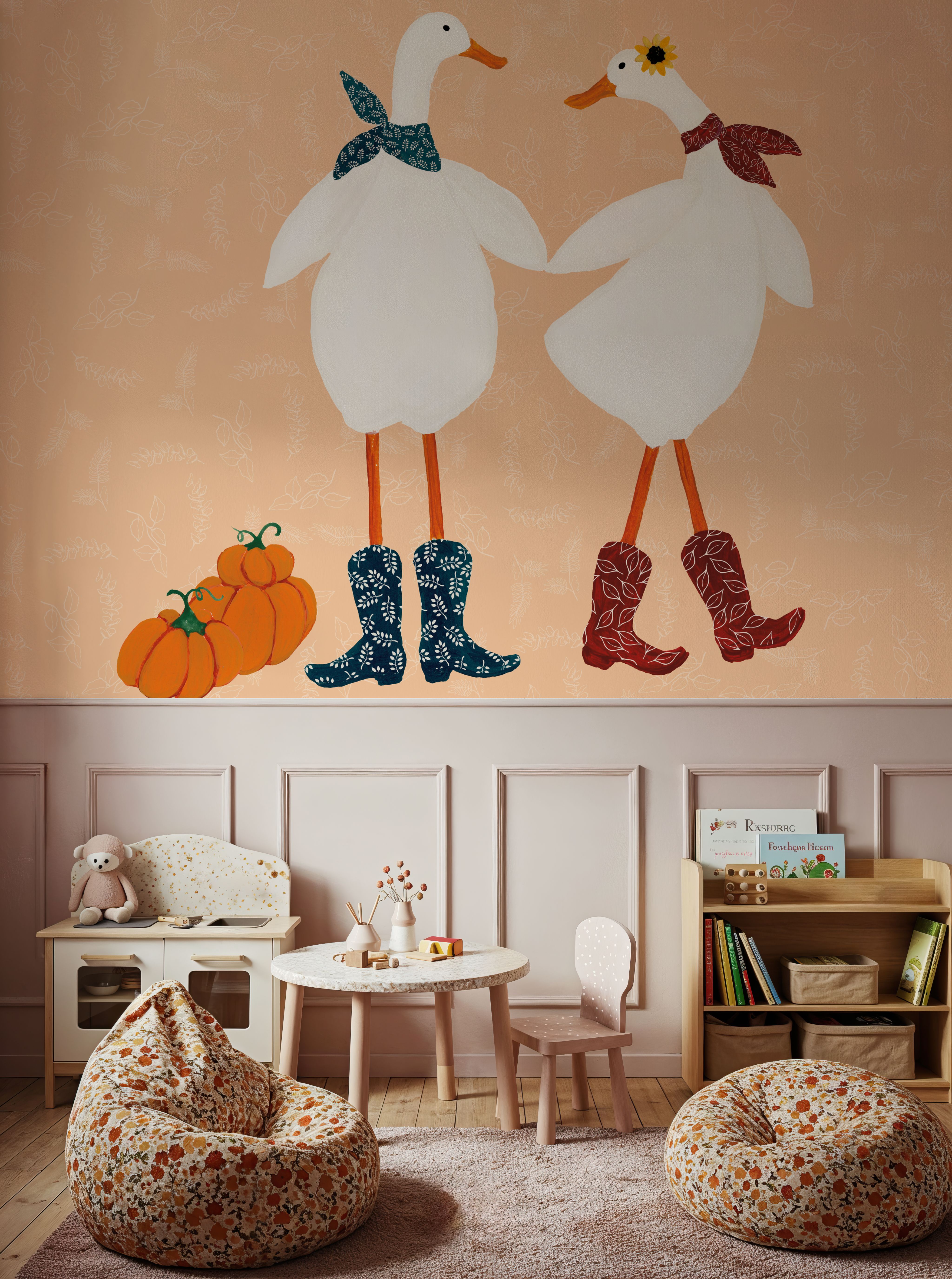 Ducks in the Pumpkin Patch II