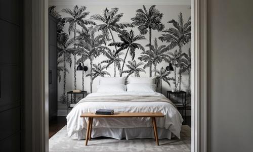 Playful Palms BW