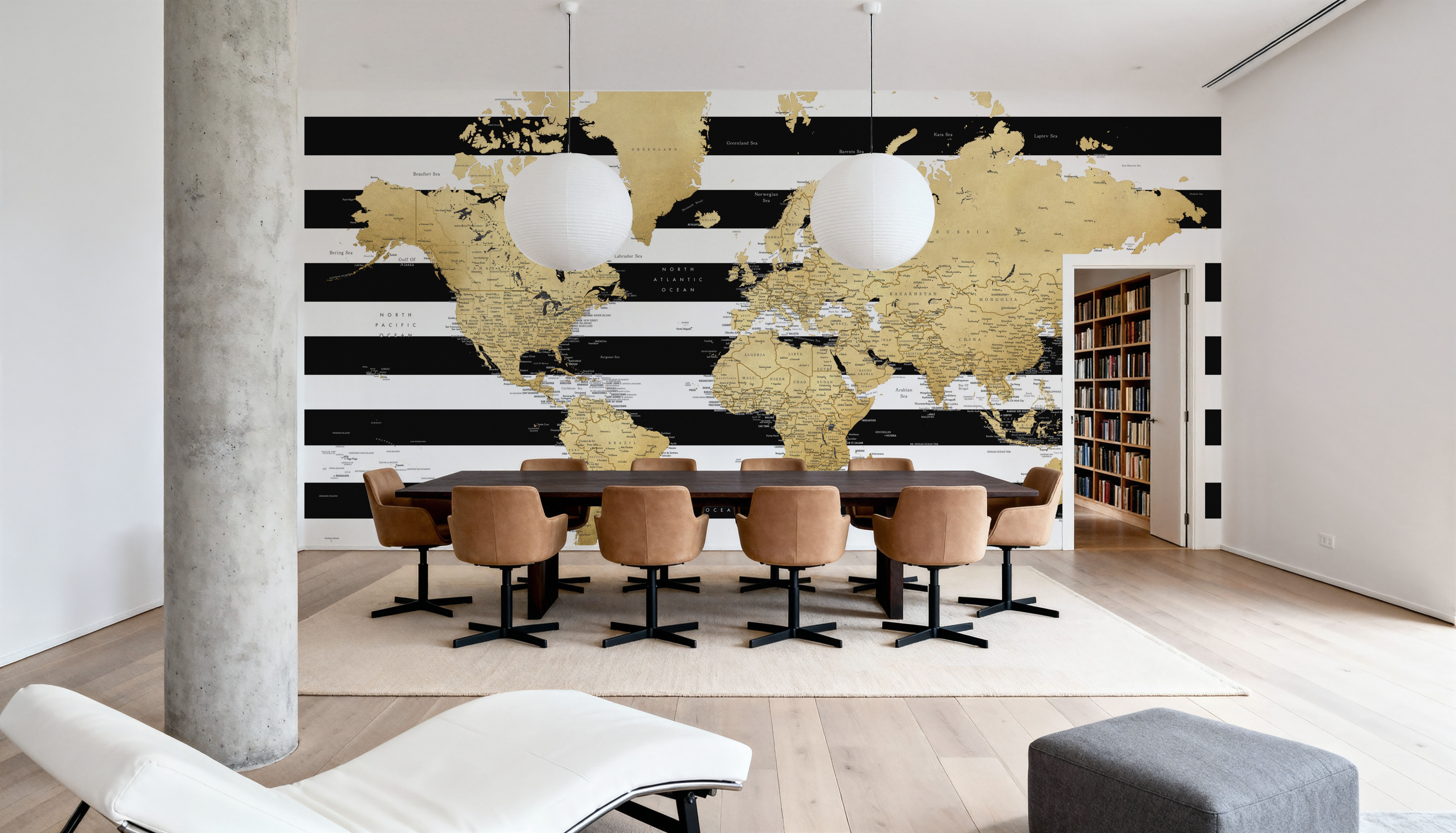 World Map Cities - Harper