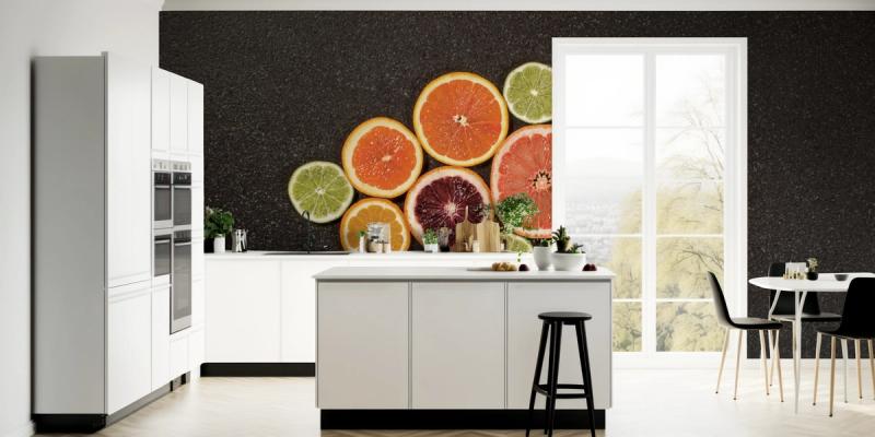 Citrus Drama I premium wallpaper mural | Wallism | A creative ...