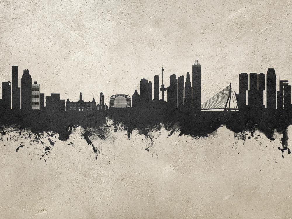 Rotterdam The Netherands Skyline Concrete