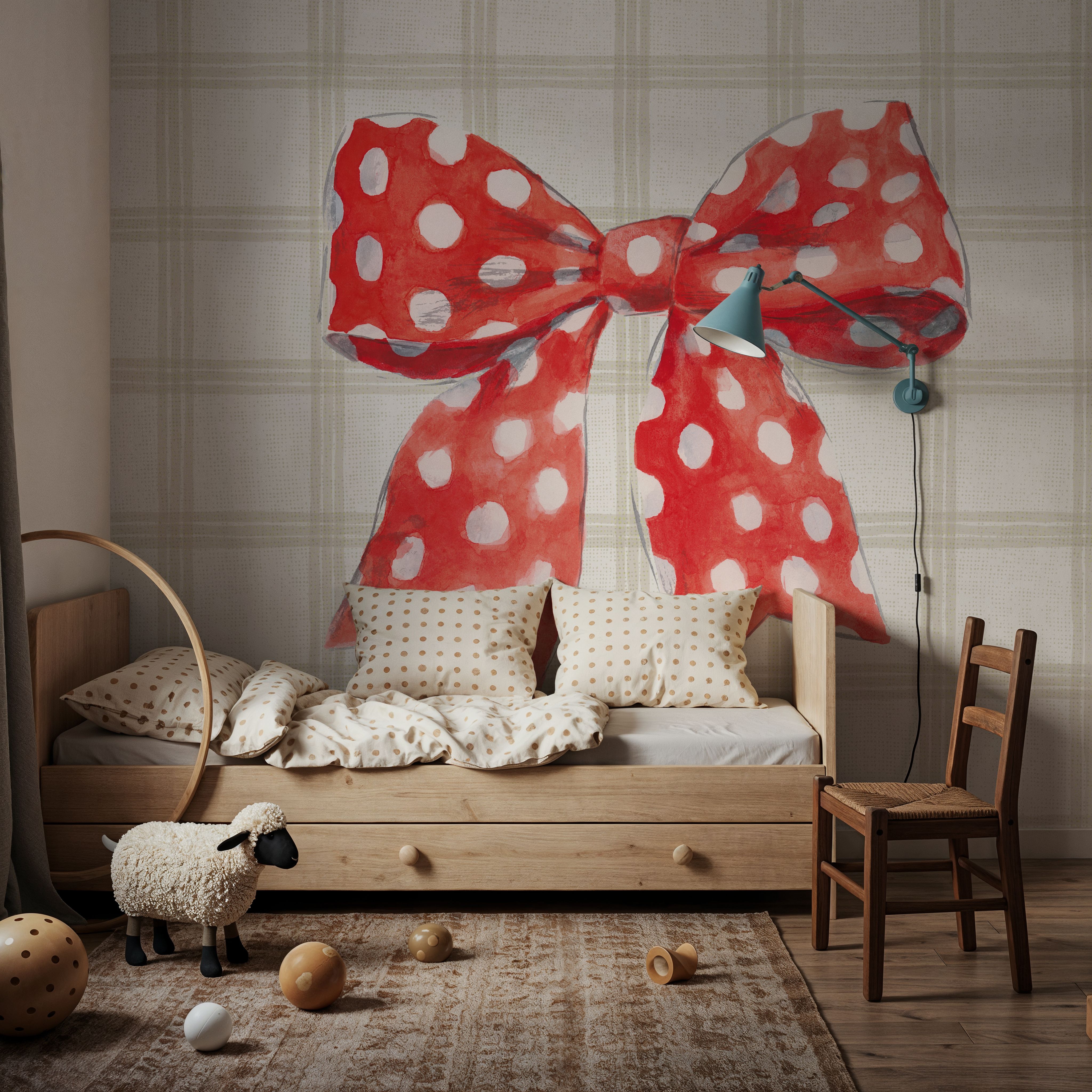 Wall Mural - Summer Stems VI - Hobbies mural wallpaper - Red - Kids' Room - Wallism Ireland - Premium, Textured or Peel & Stick