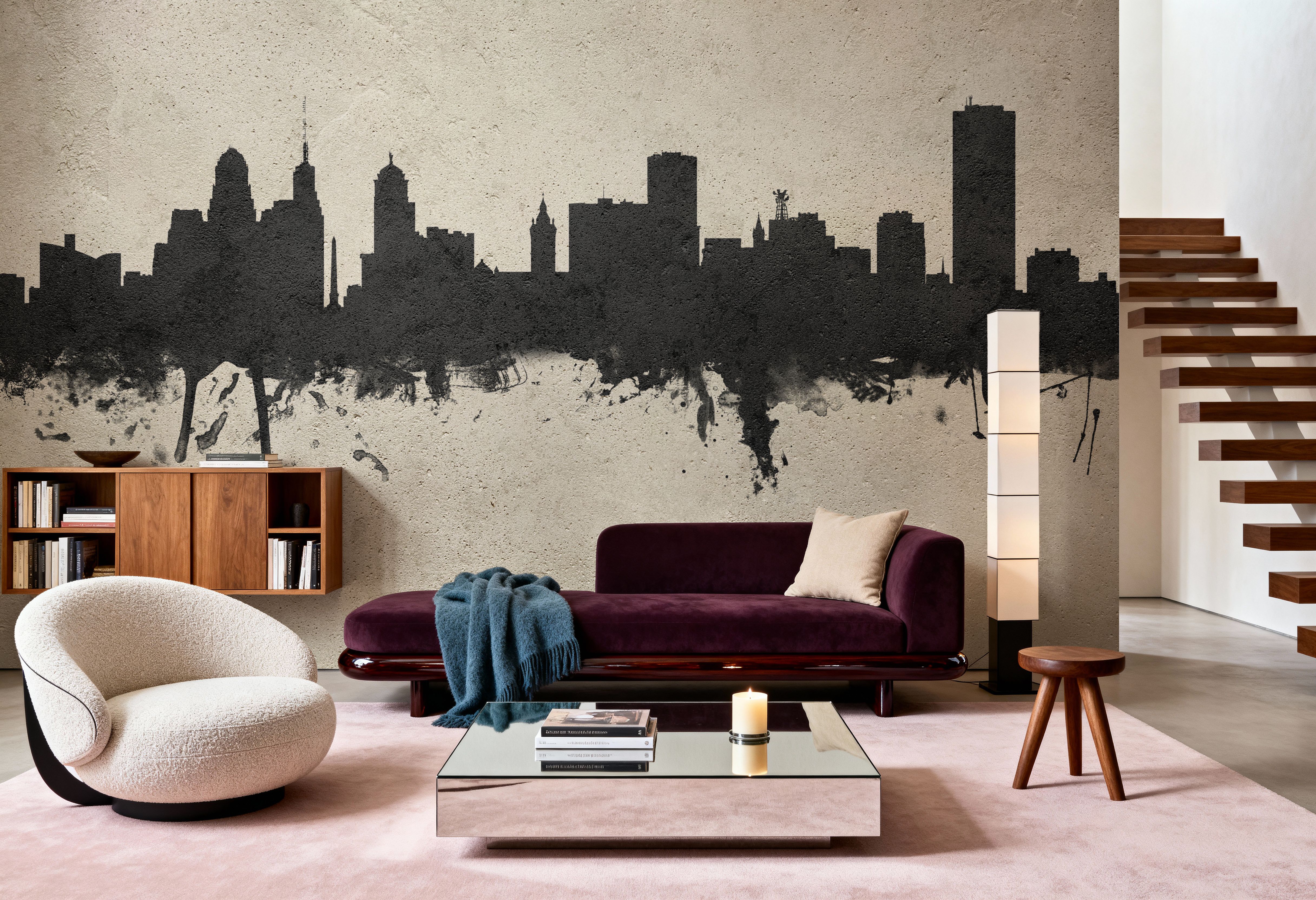 Buffalo New York Skyline Concrete